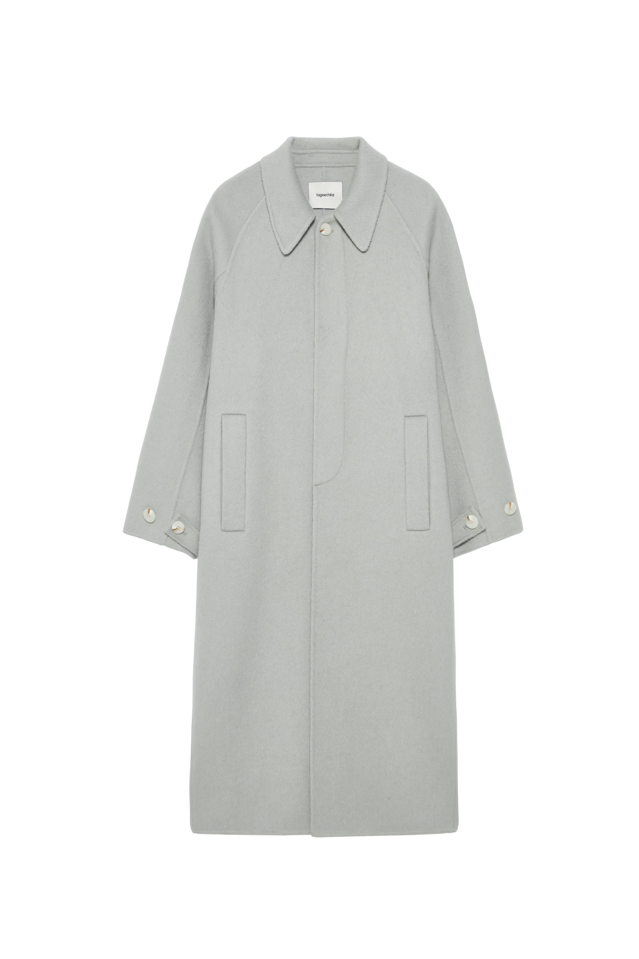 NATURAL DUSTY WOOL COAT