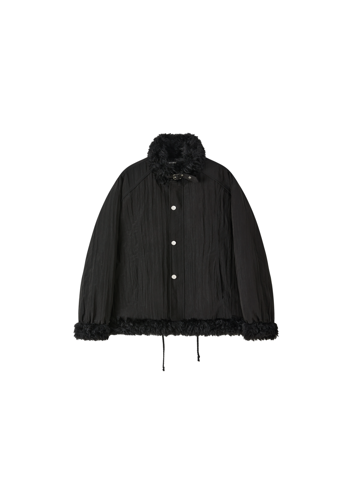 FUR EDGE BELT DOWN JACKET