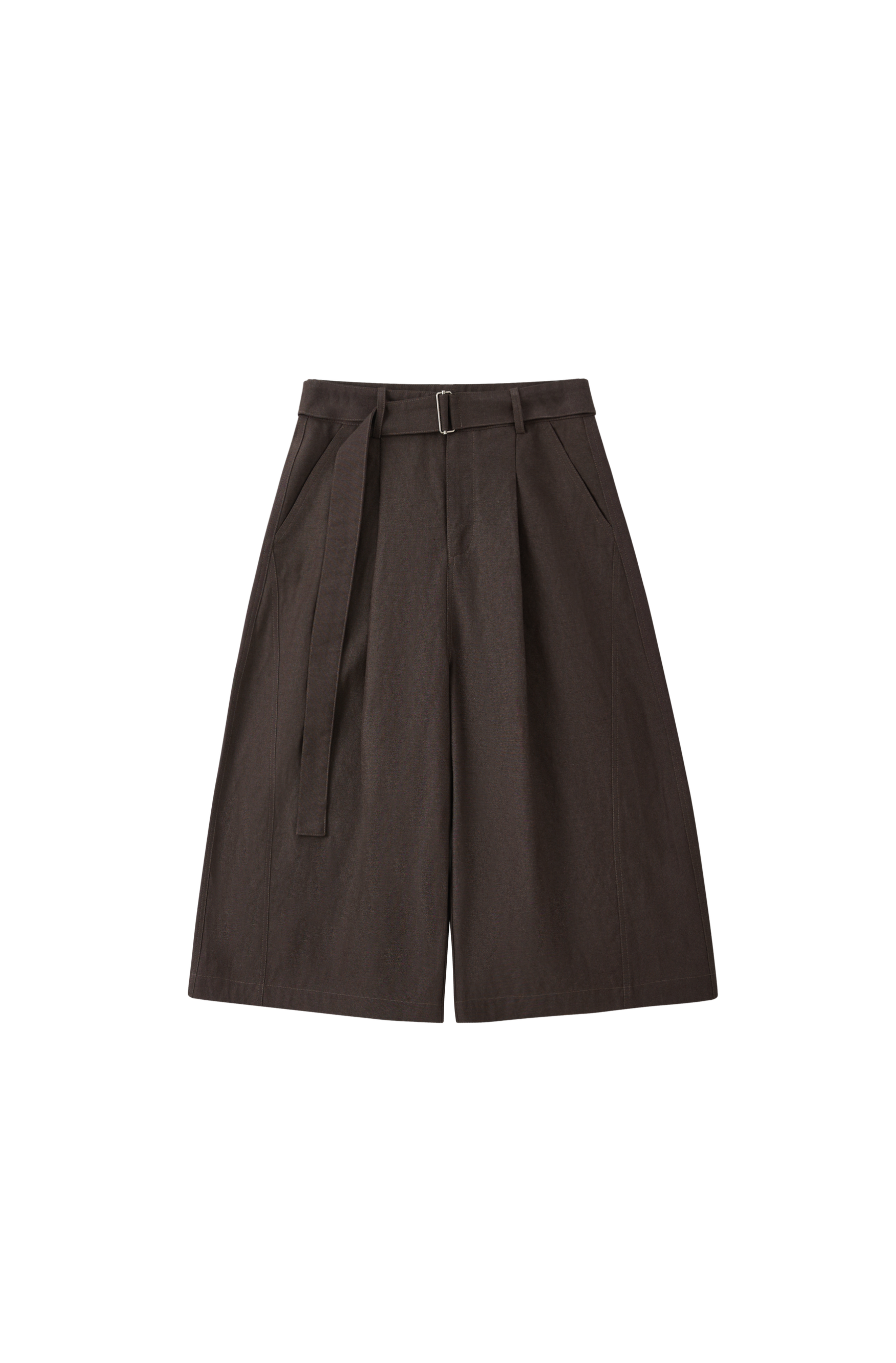 WIDE CURVE HALF PANTS