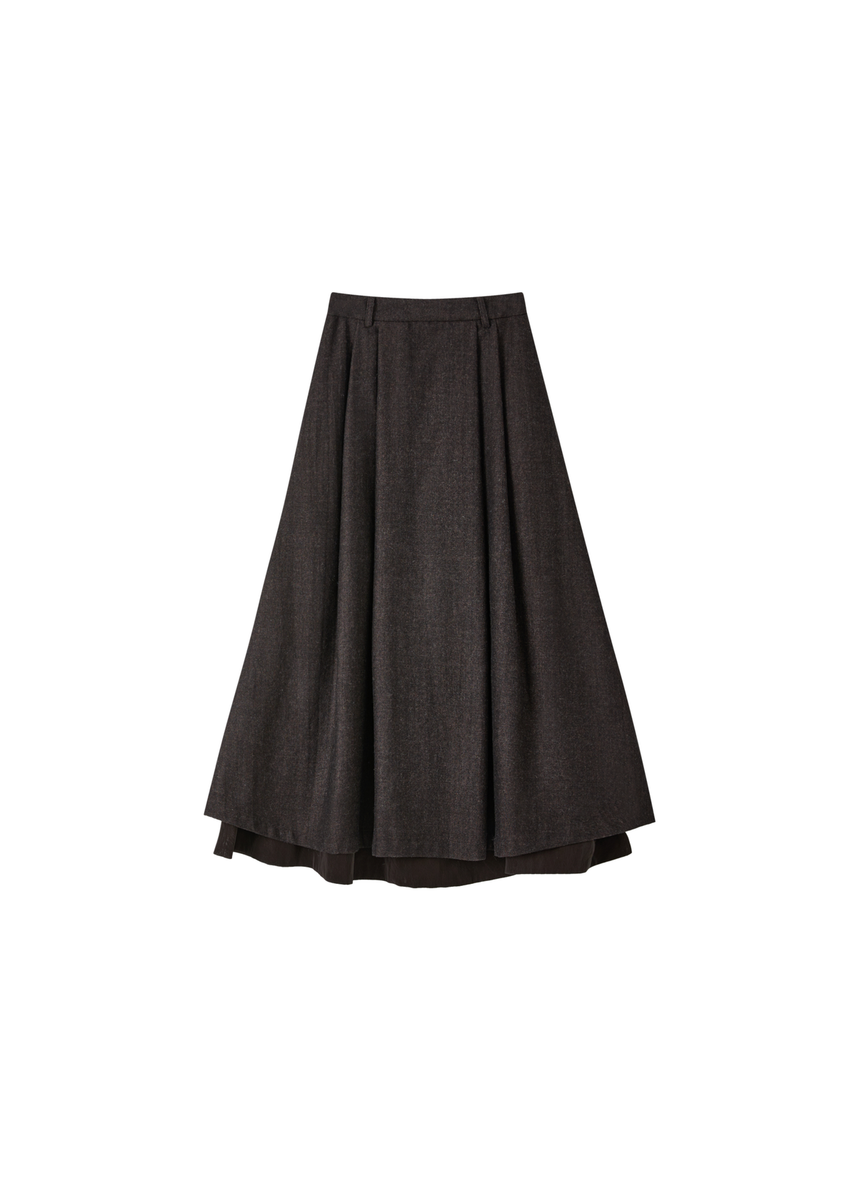 LAYERED FLARE WARM SKIRT