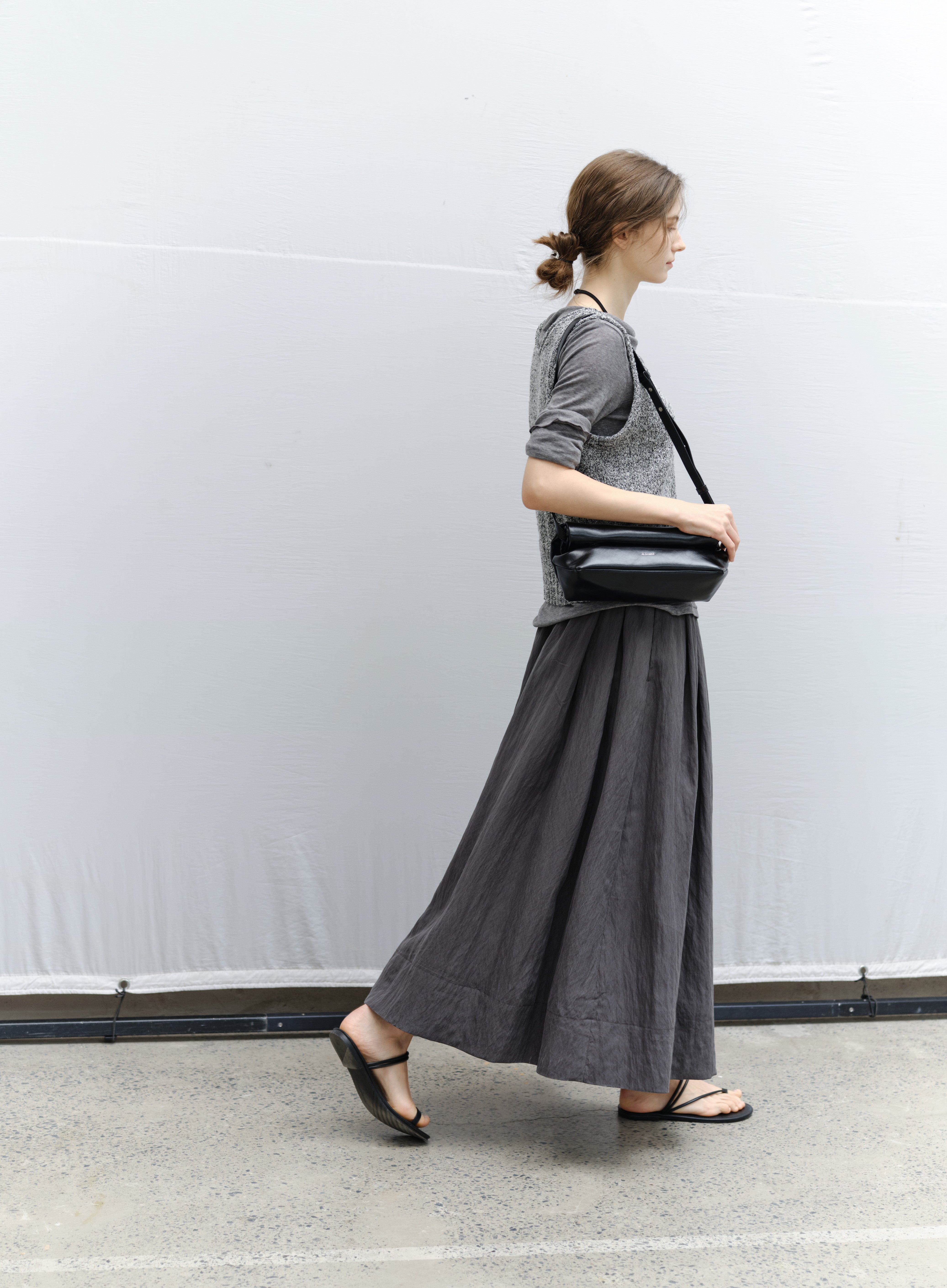 ROLL HEM KNIT VEST / ロールヘムニットベスト