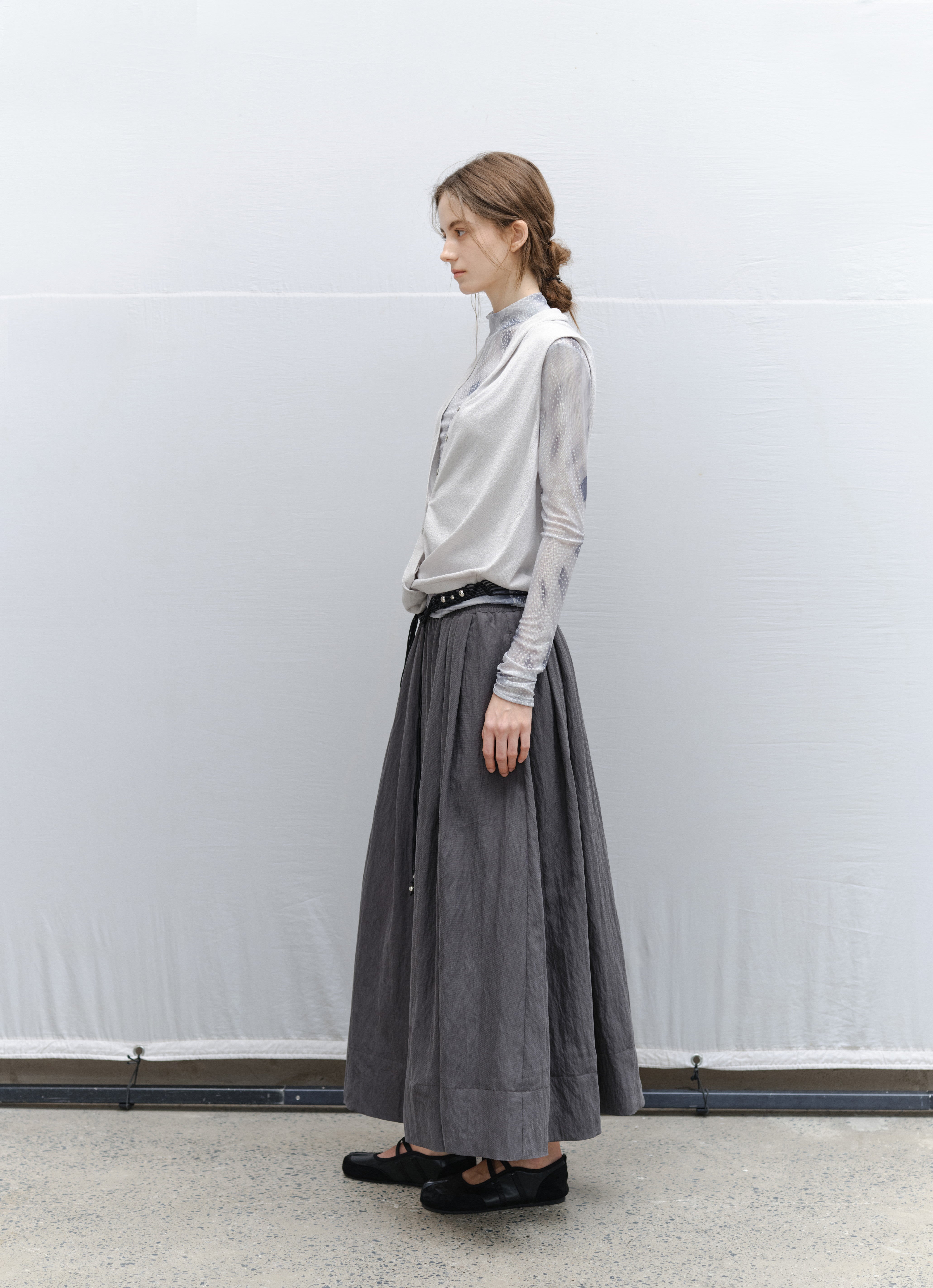 DRY CRINKLE SMOOTH SKIRT / ドライクリンクルスムーススカート