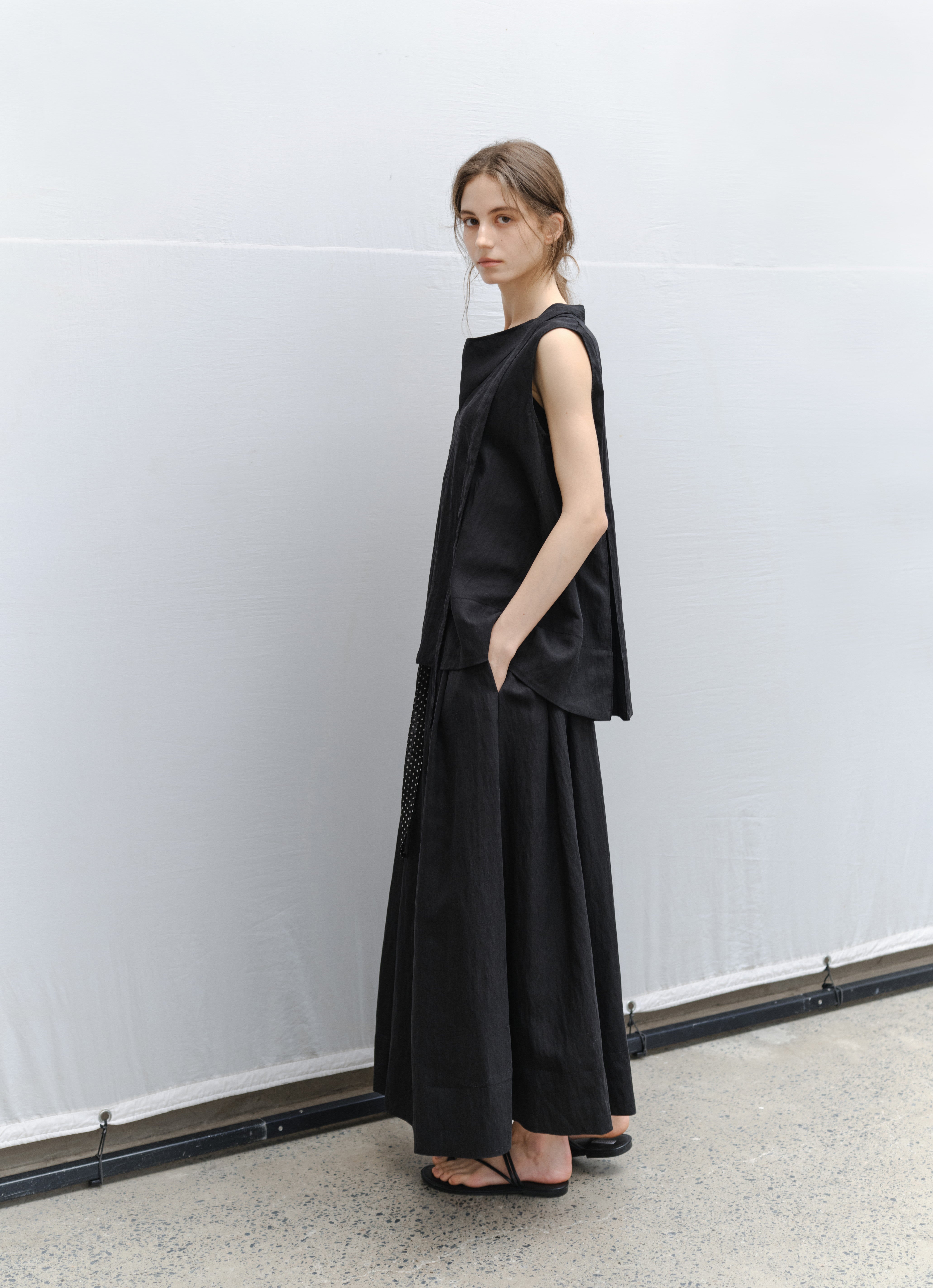 DRY CRINKLE SMOOTH SKIRT / ドライクリンクルスムーススカート