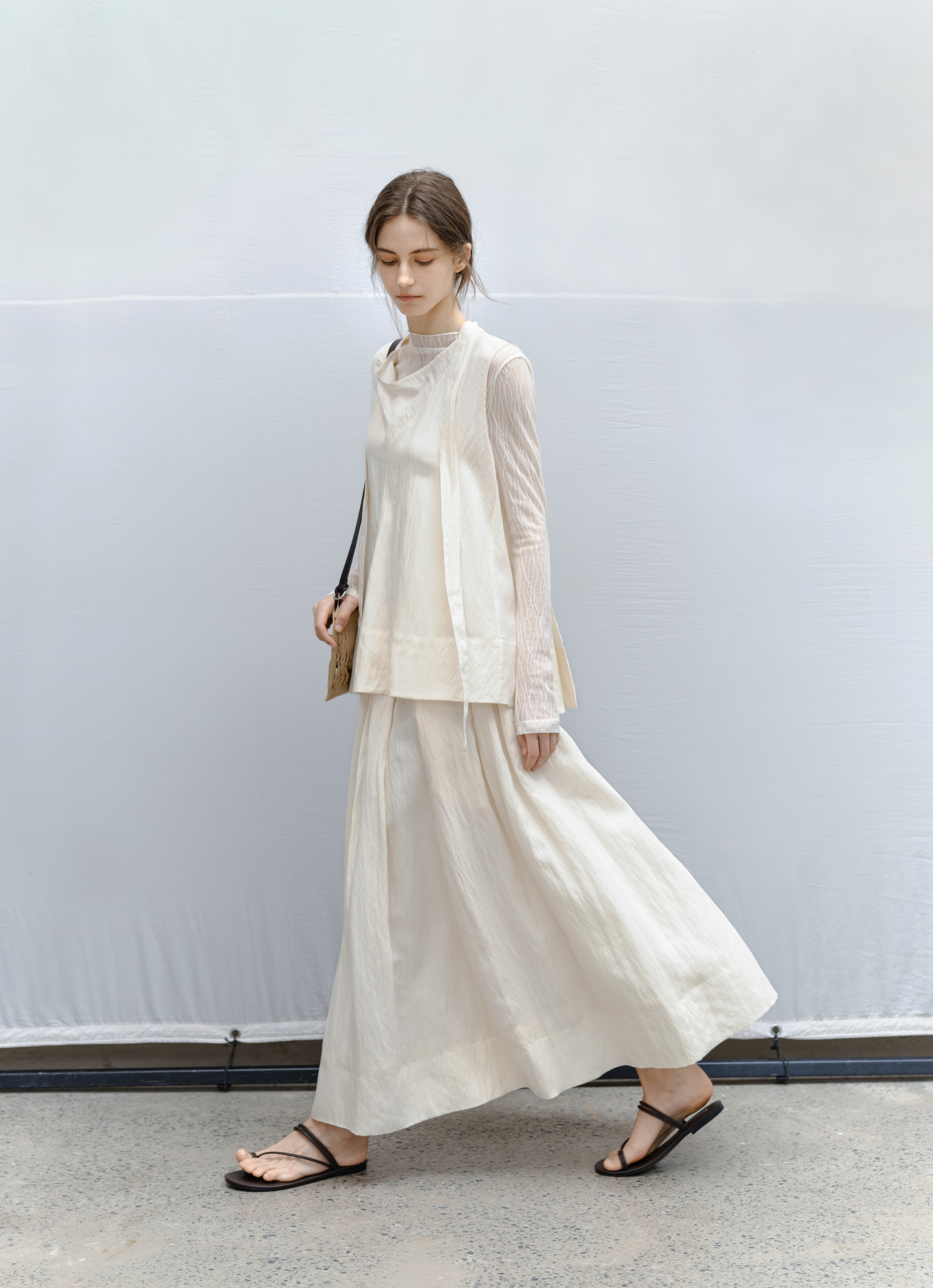 DRY CRINKLE SMOOTH SKIRT / ドライクリンクルスムーススカート