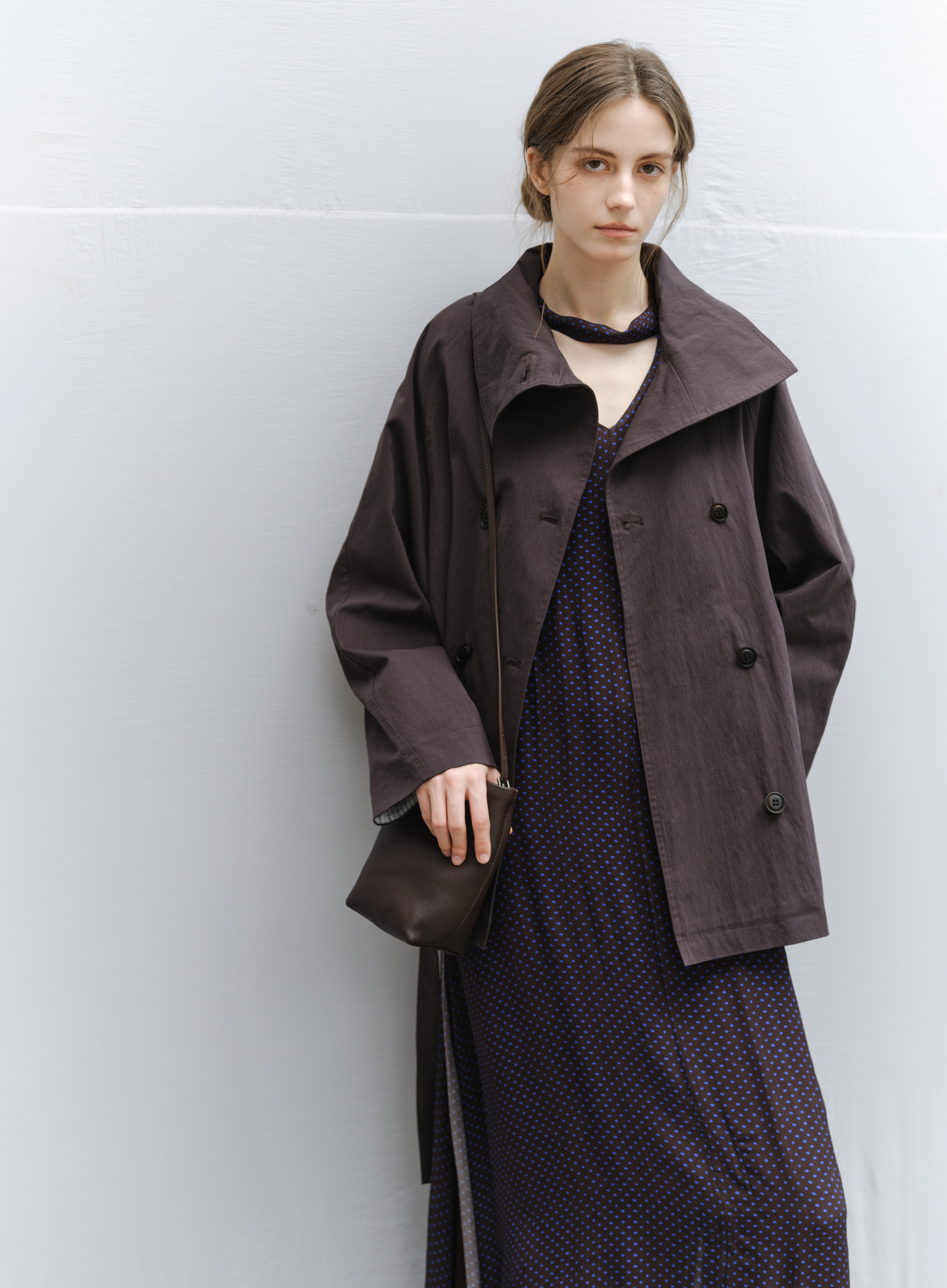 NATURAL COLOR MIDI TRENCH / ナチュラルカラーミドルトレンチ