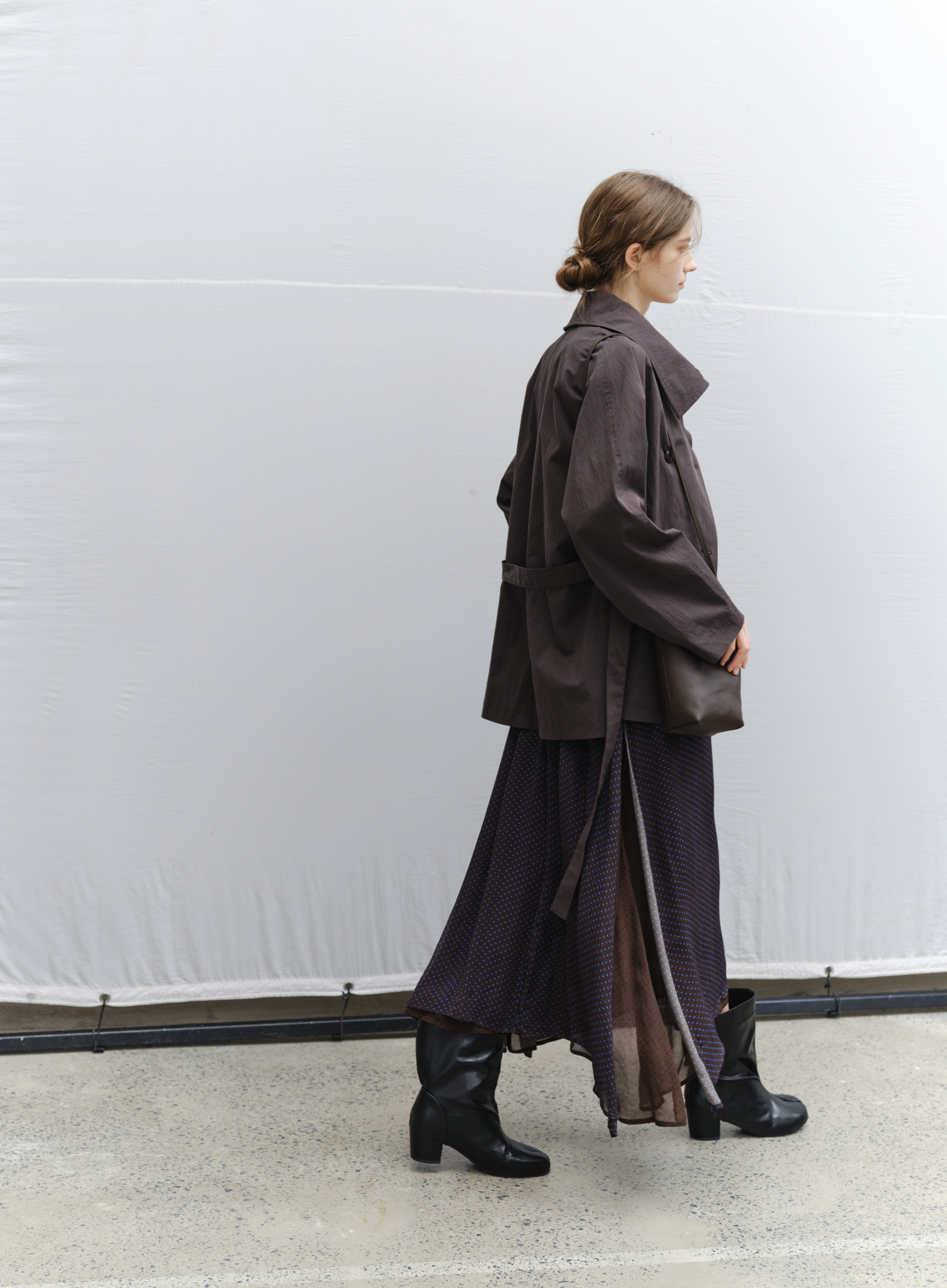 NATURAL COLOR MIDI TRENCH / ナチュラルカラーミドルトレンチ