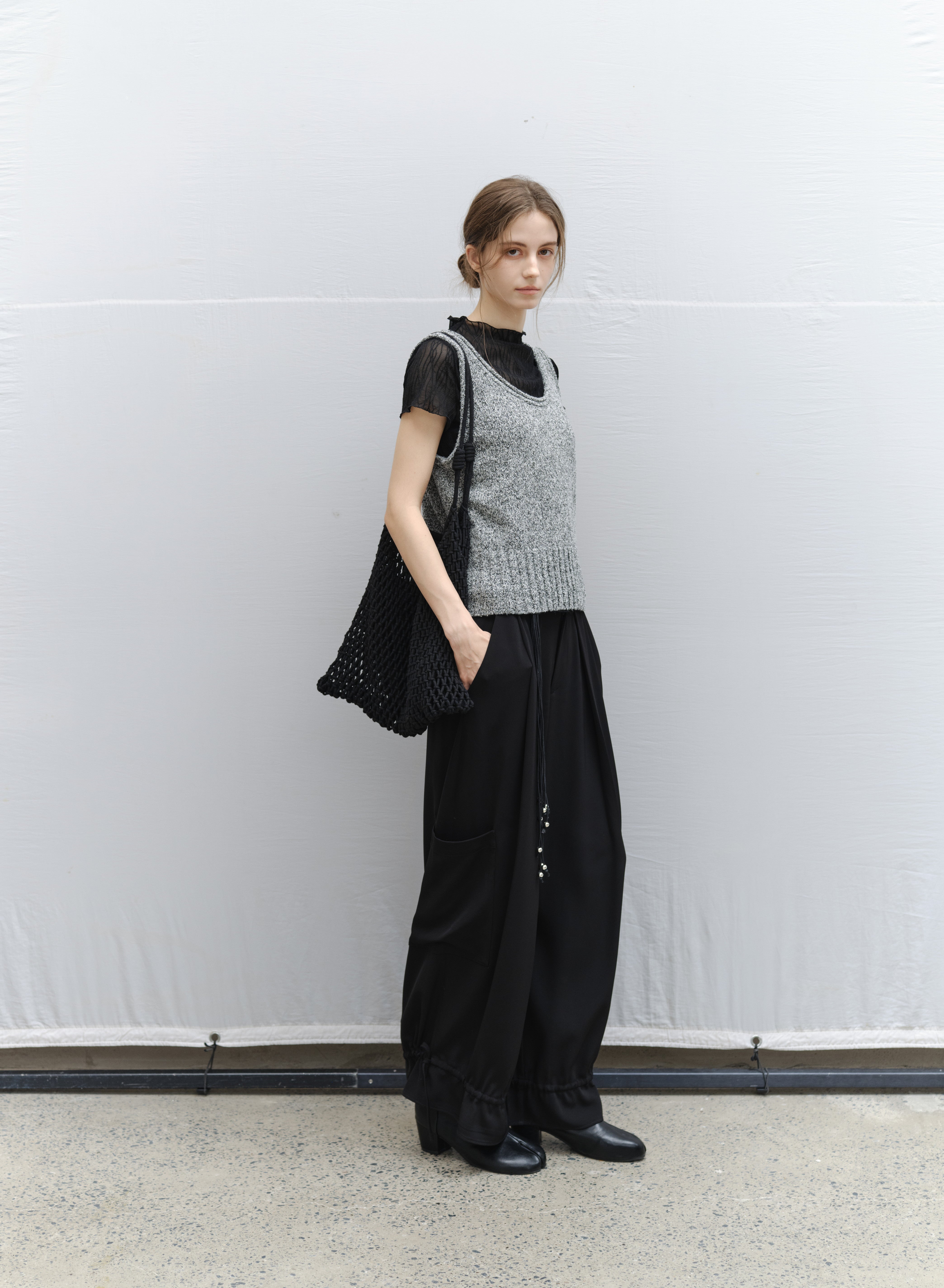 ROLL HEM KNIT VEST / ロールヘムニットベスト