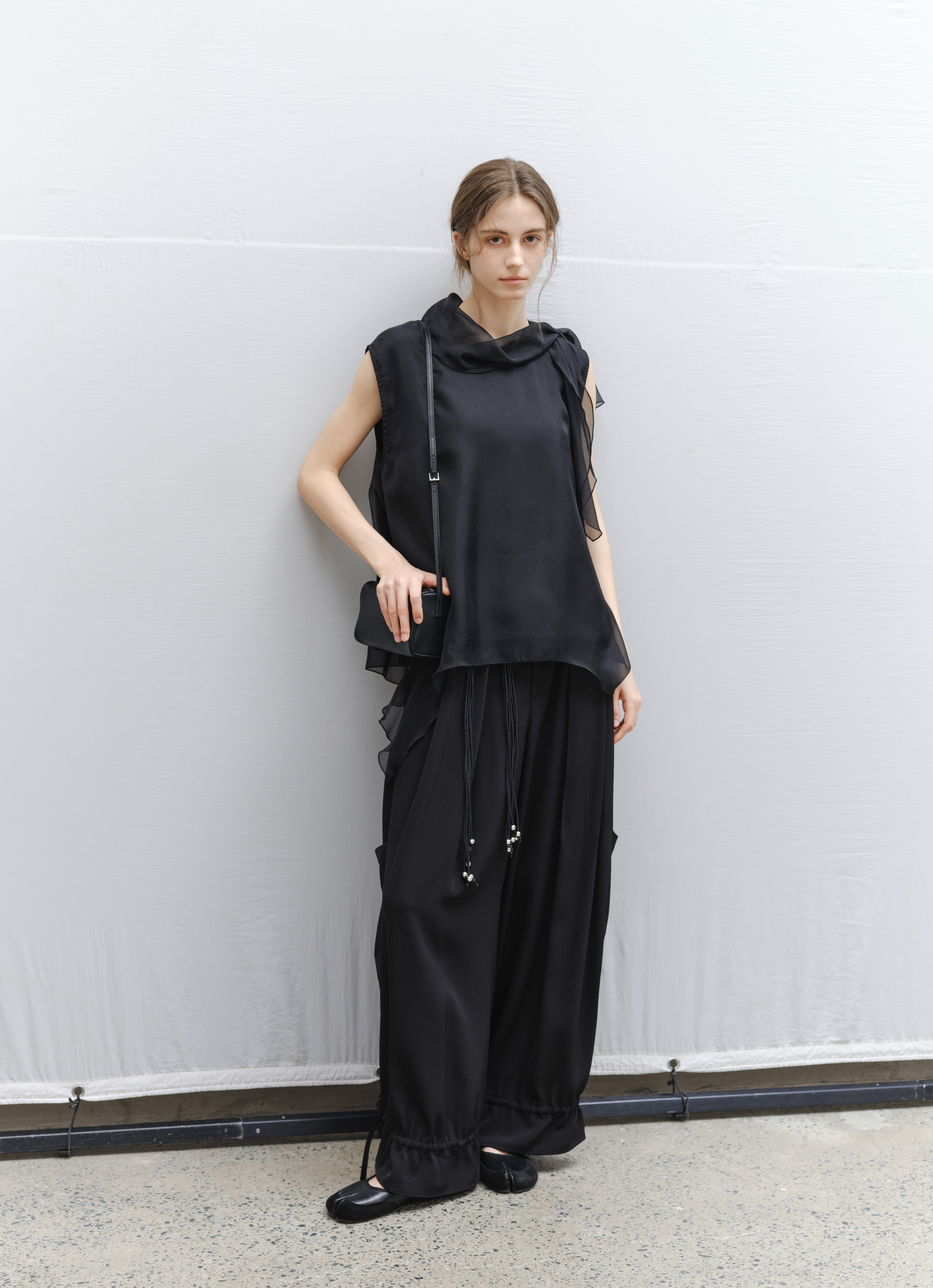 SHEER VEIL LAYERED BLOUSE