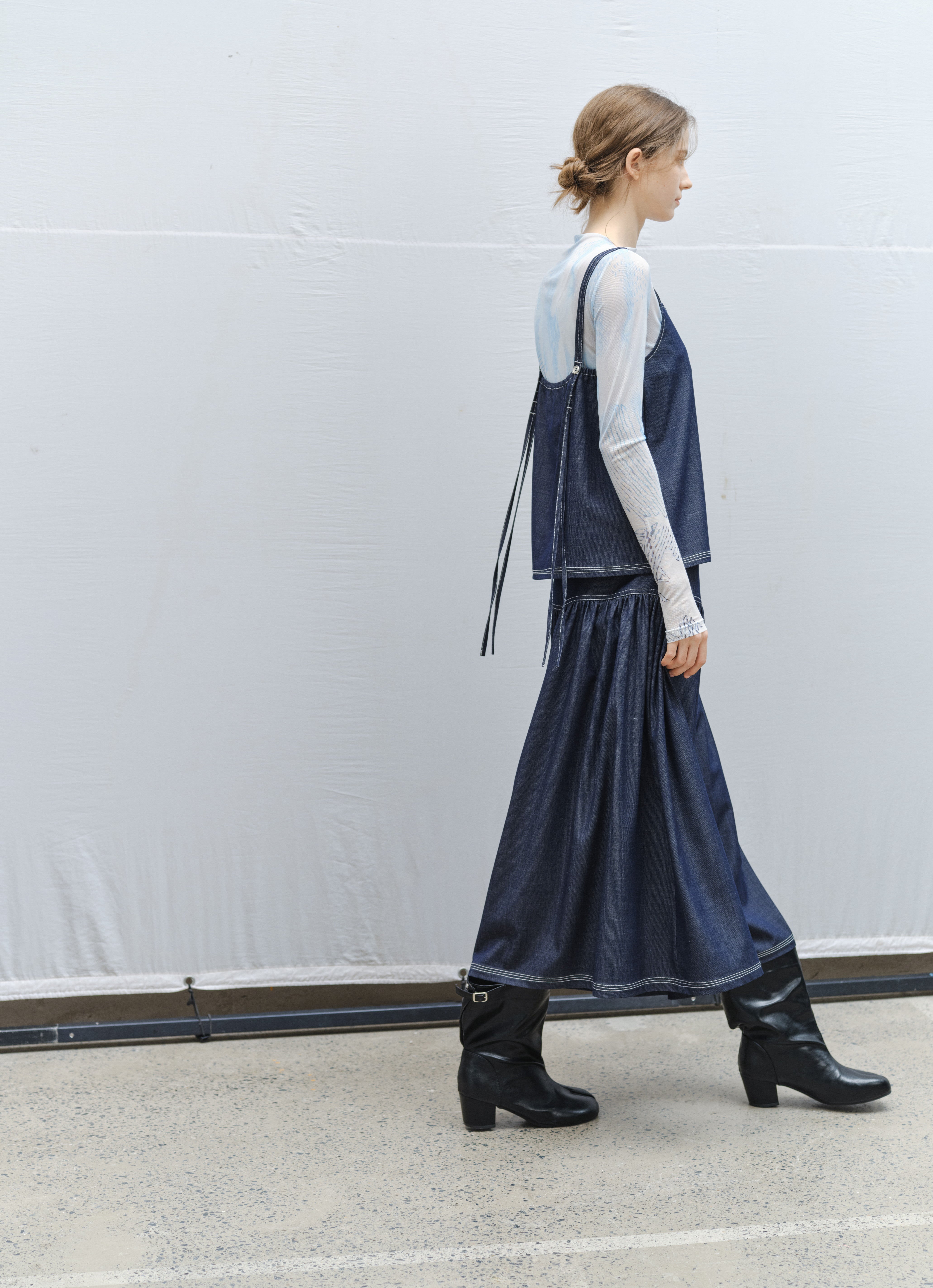 BLUE DRIP SHEER TOP / ブルードリップシアートップ