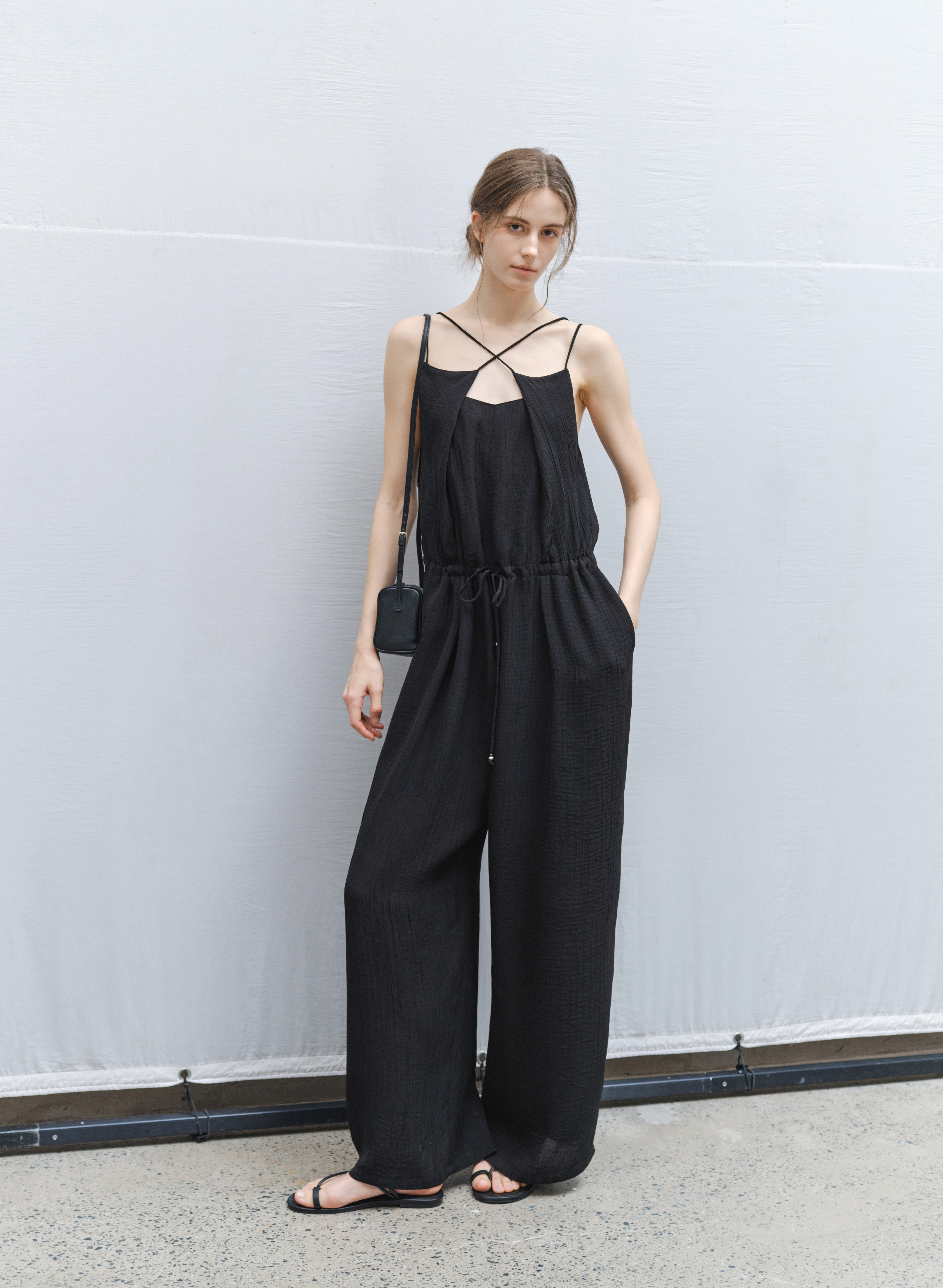 FLOW DRAPE CAMI SALOPETTE / フロードレープキャミサロペット