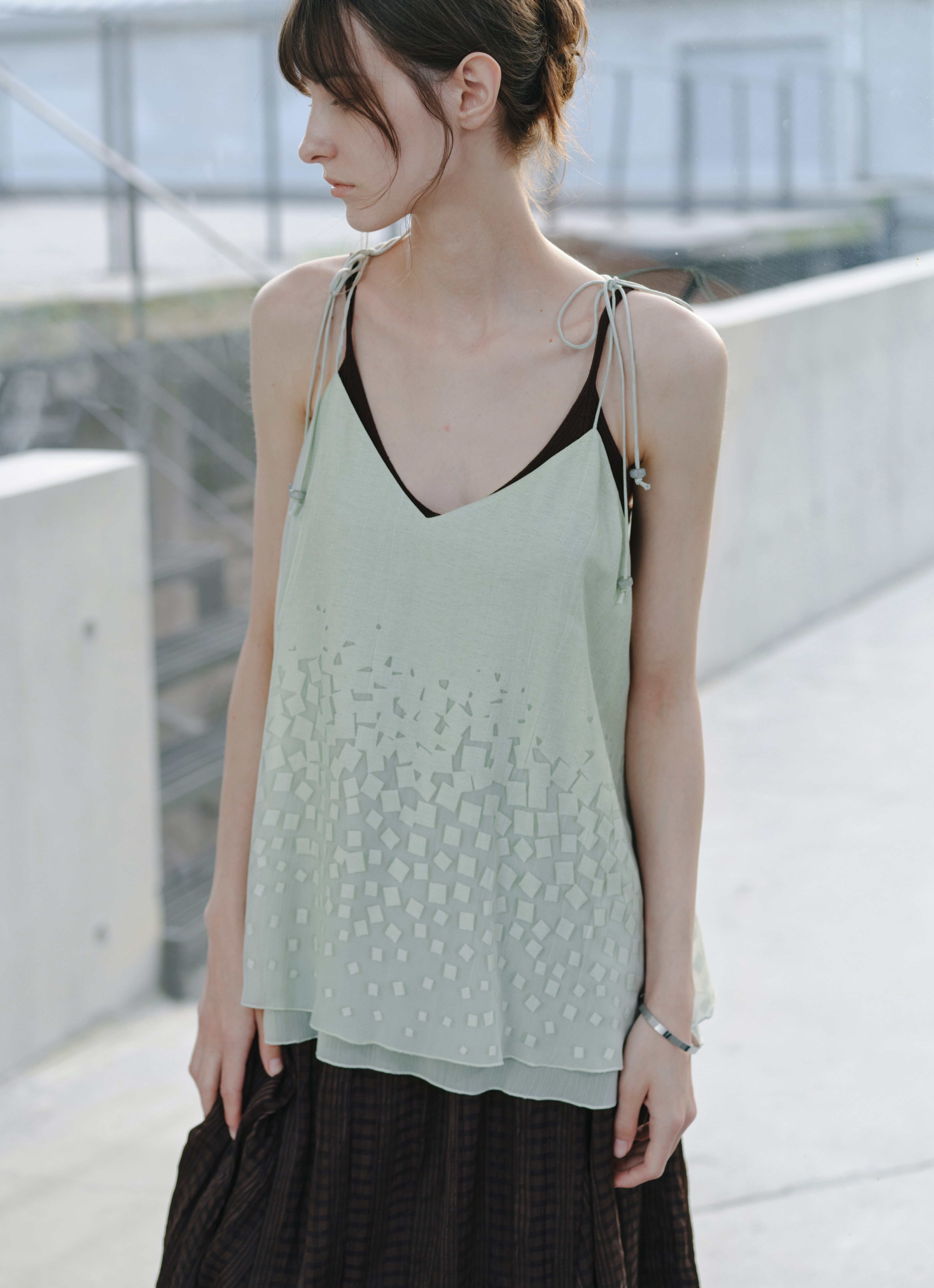 LAYERED FLARE CAMI TOP