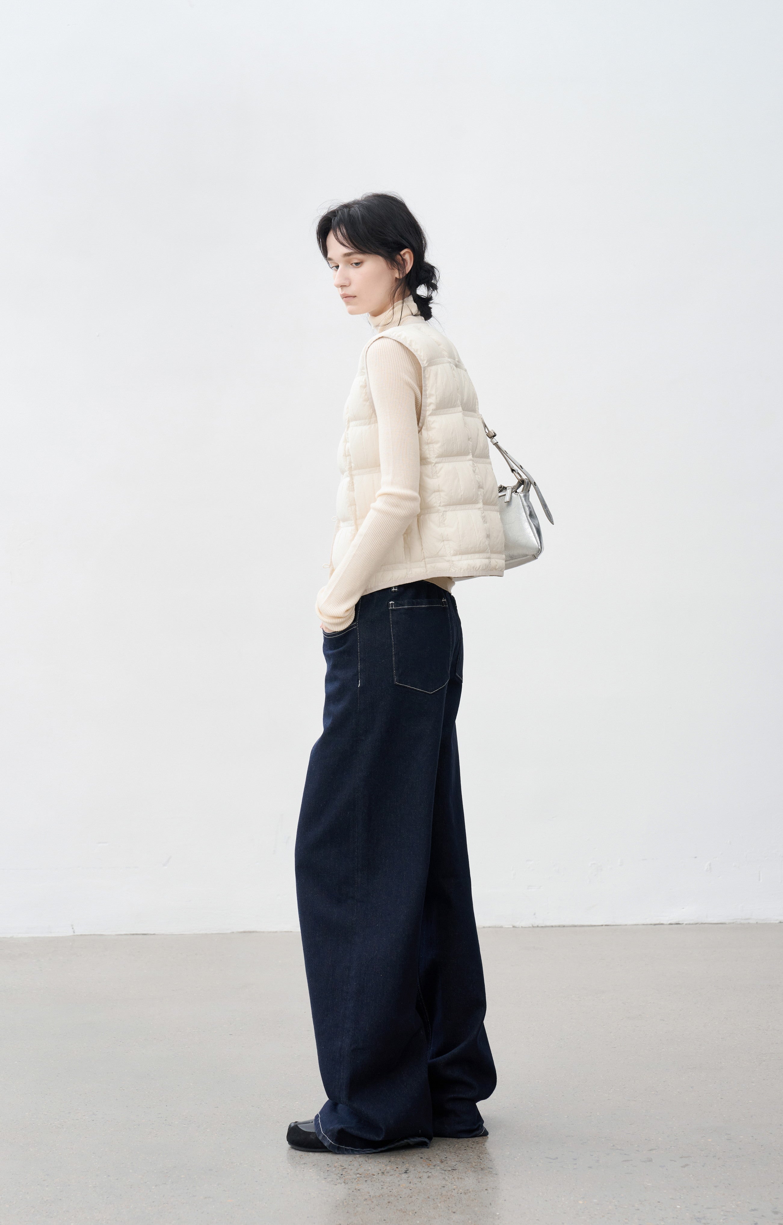 WRINKLE BLOCK DOWN VEST / リンクルブロックダウンベスト
