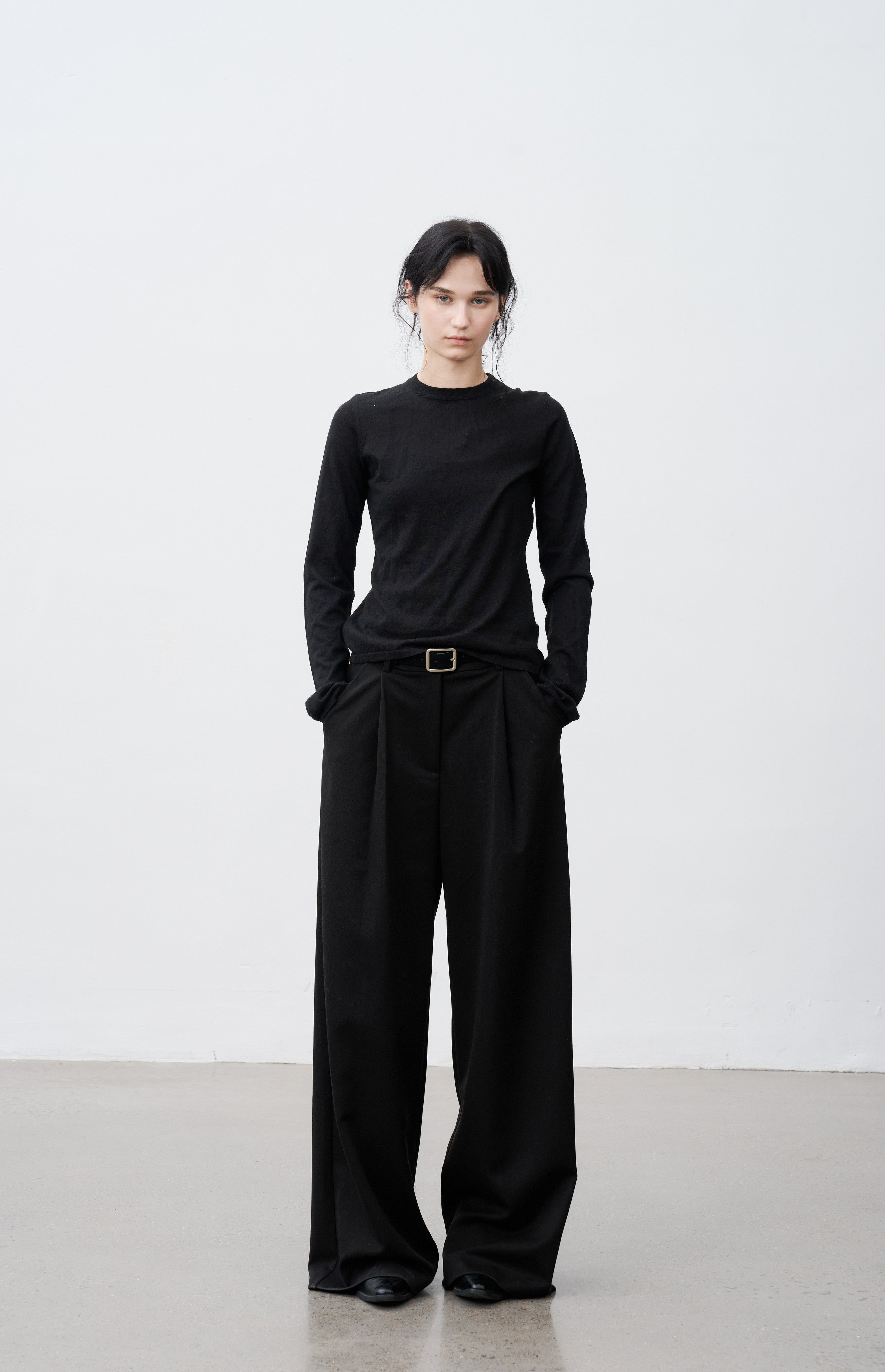 WIDE TUCK WARM SLACKS / ワイドタックウォームスラックス