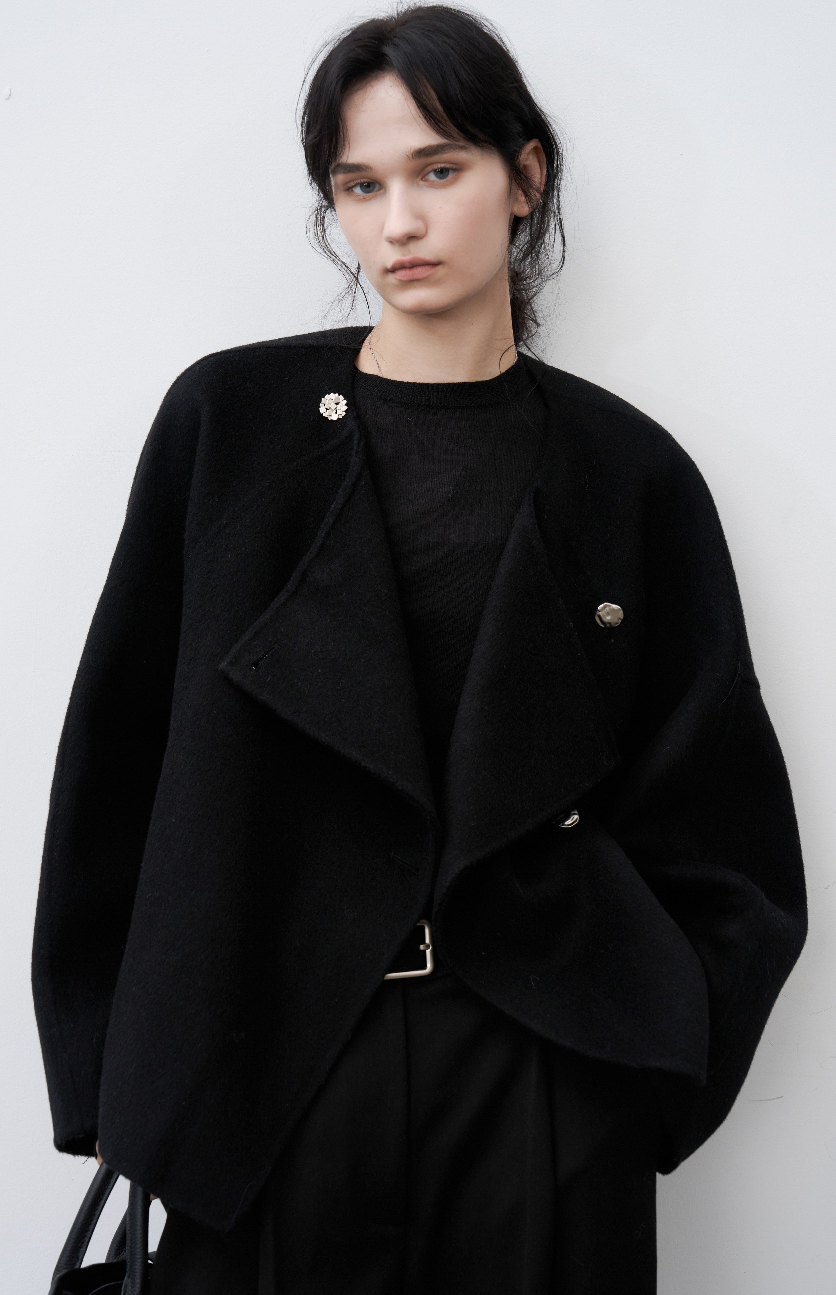 ASSORTED BUTTON WOOL COAT