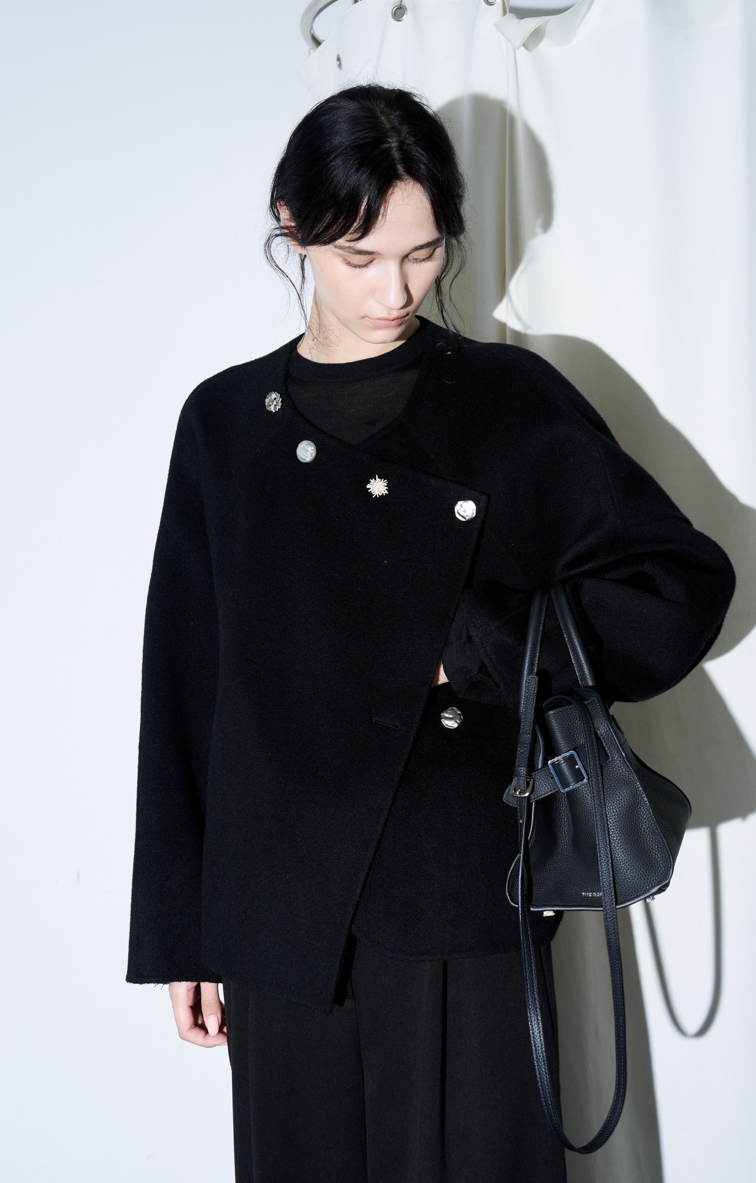 ASSORTED BUTTON WOOL COAT