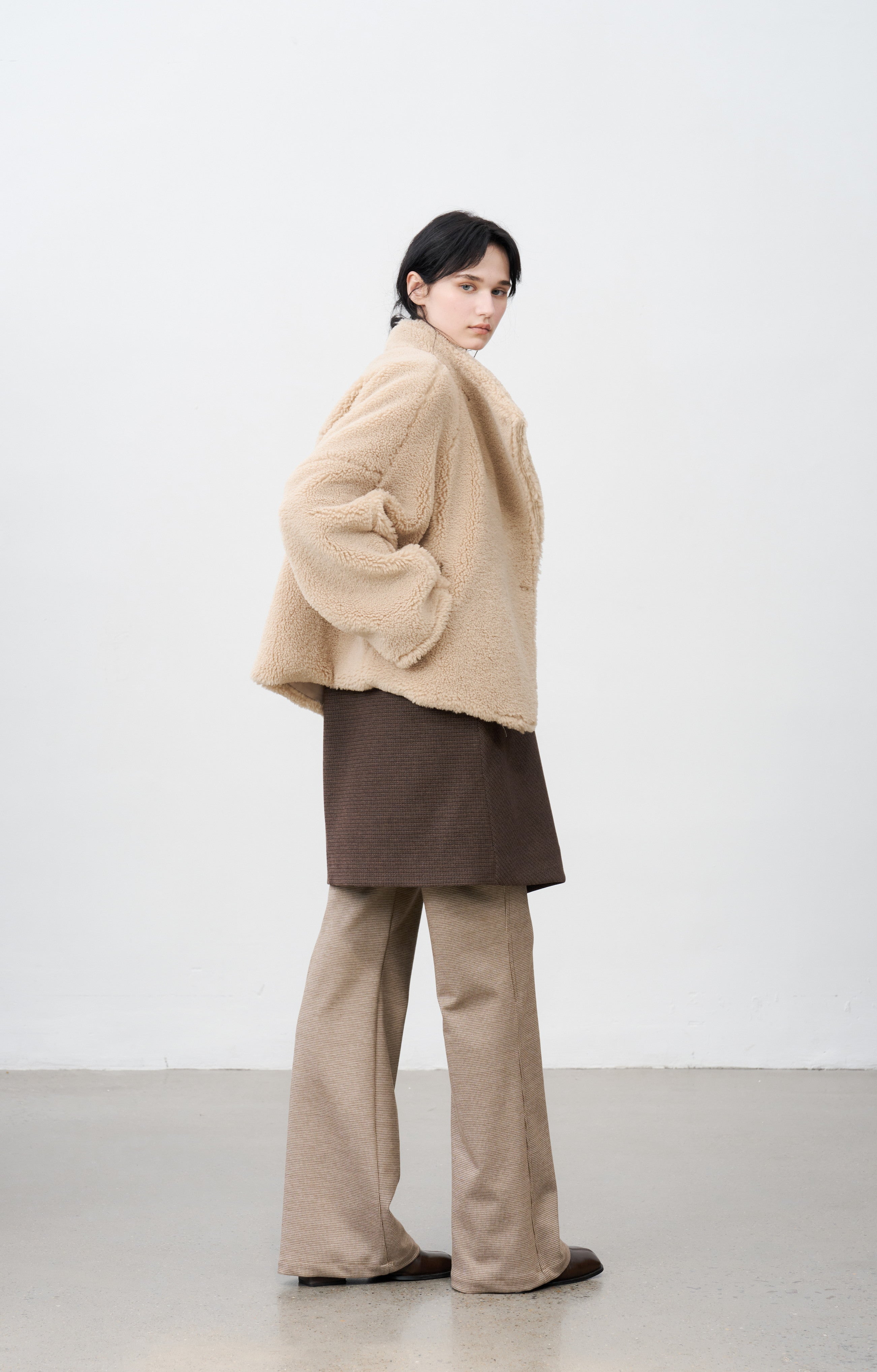 HOUNDSTOOTH FLARE PANTS / 千鳥柄フレアパンツ