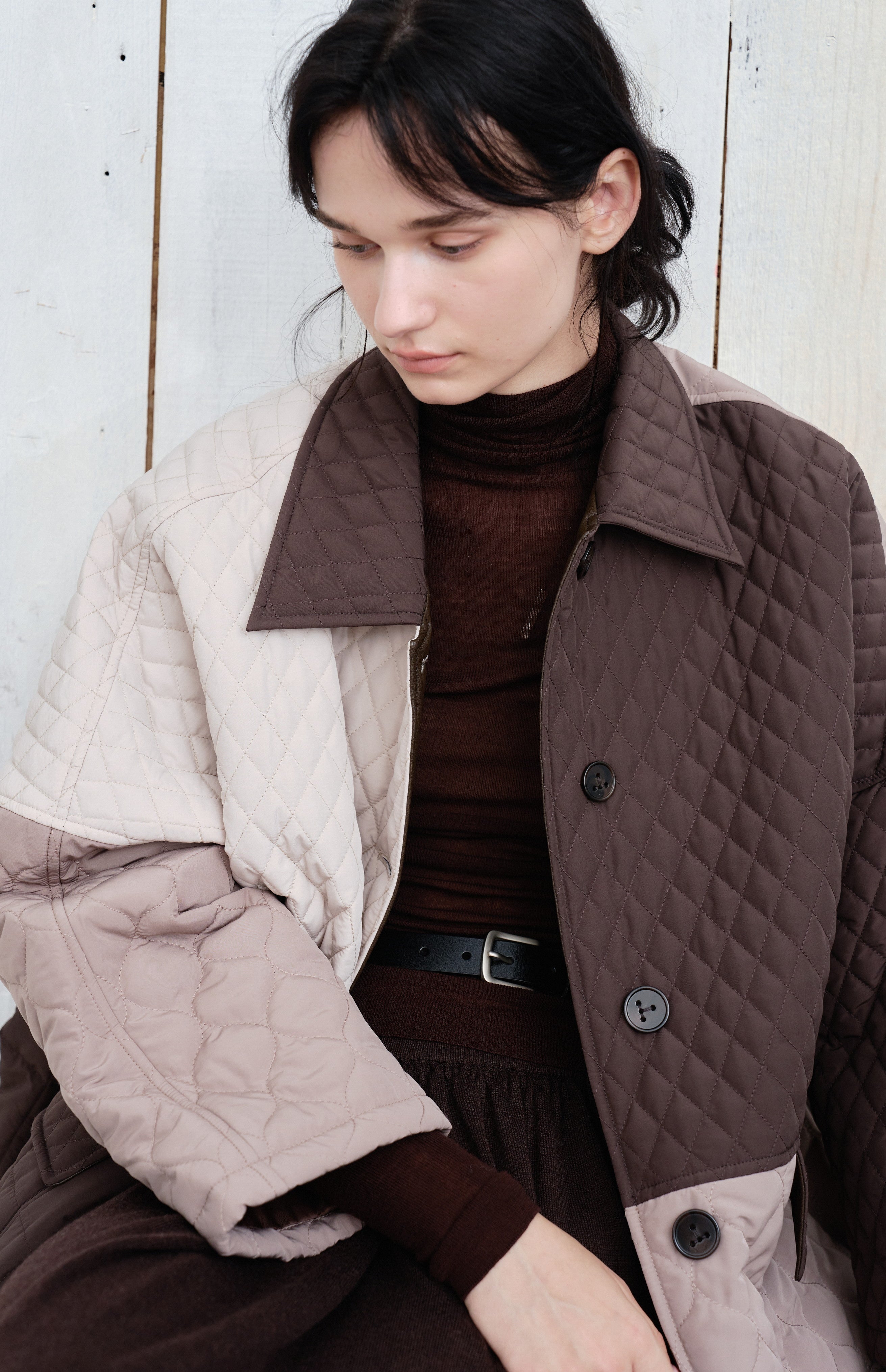 PATCHWORK COLOR QUILTED JACKET / パッチワークカラーキルティング