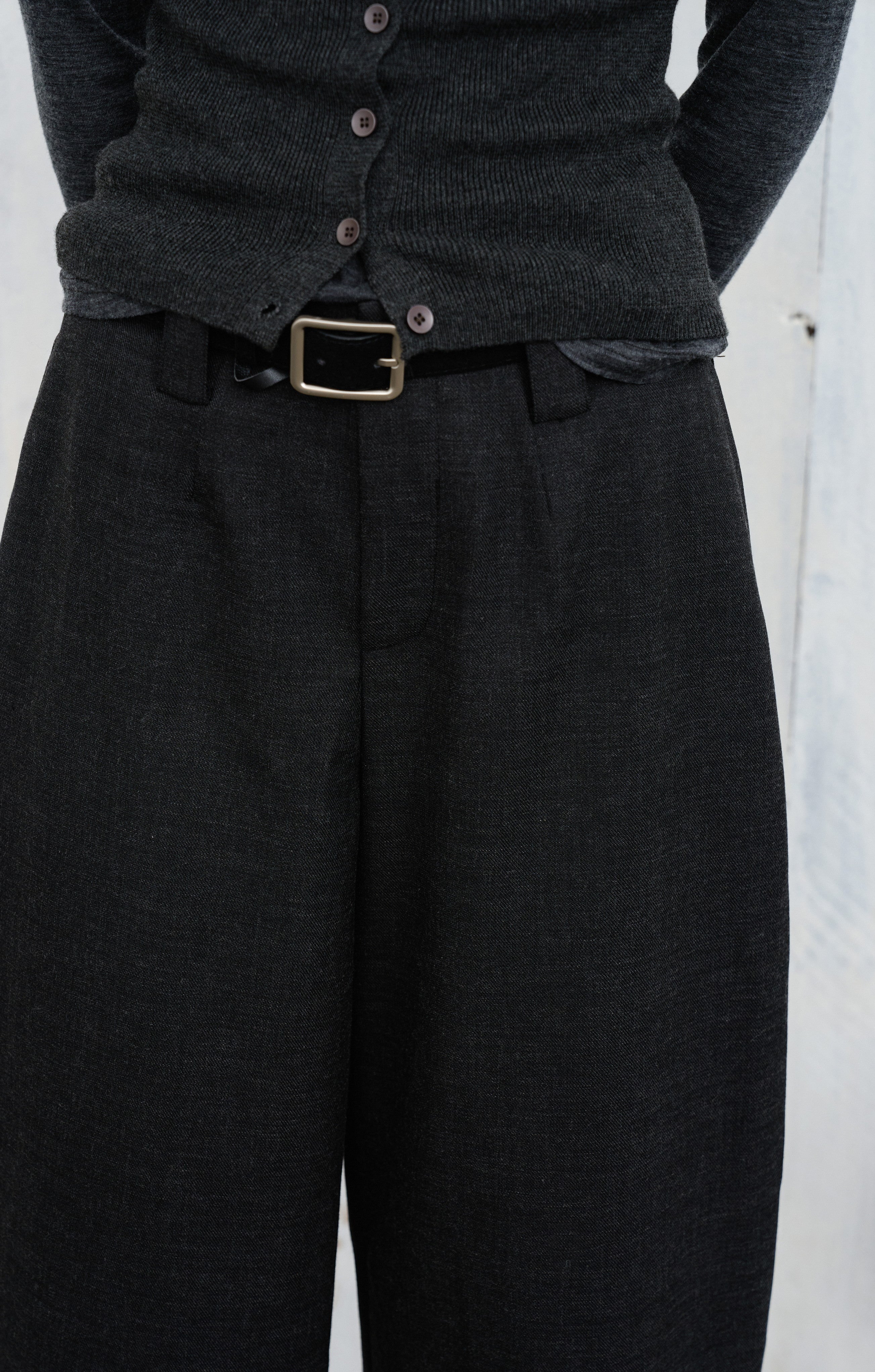 WIDE LEG CROPPED PANTS / ワイドレッグクロップドパンツ