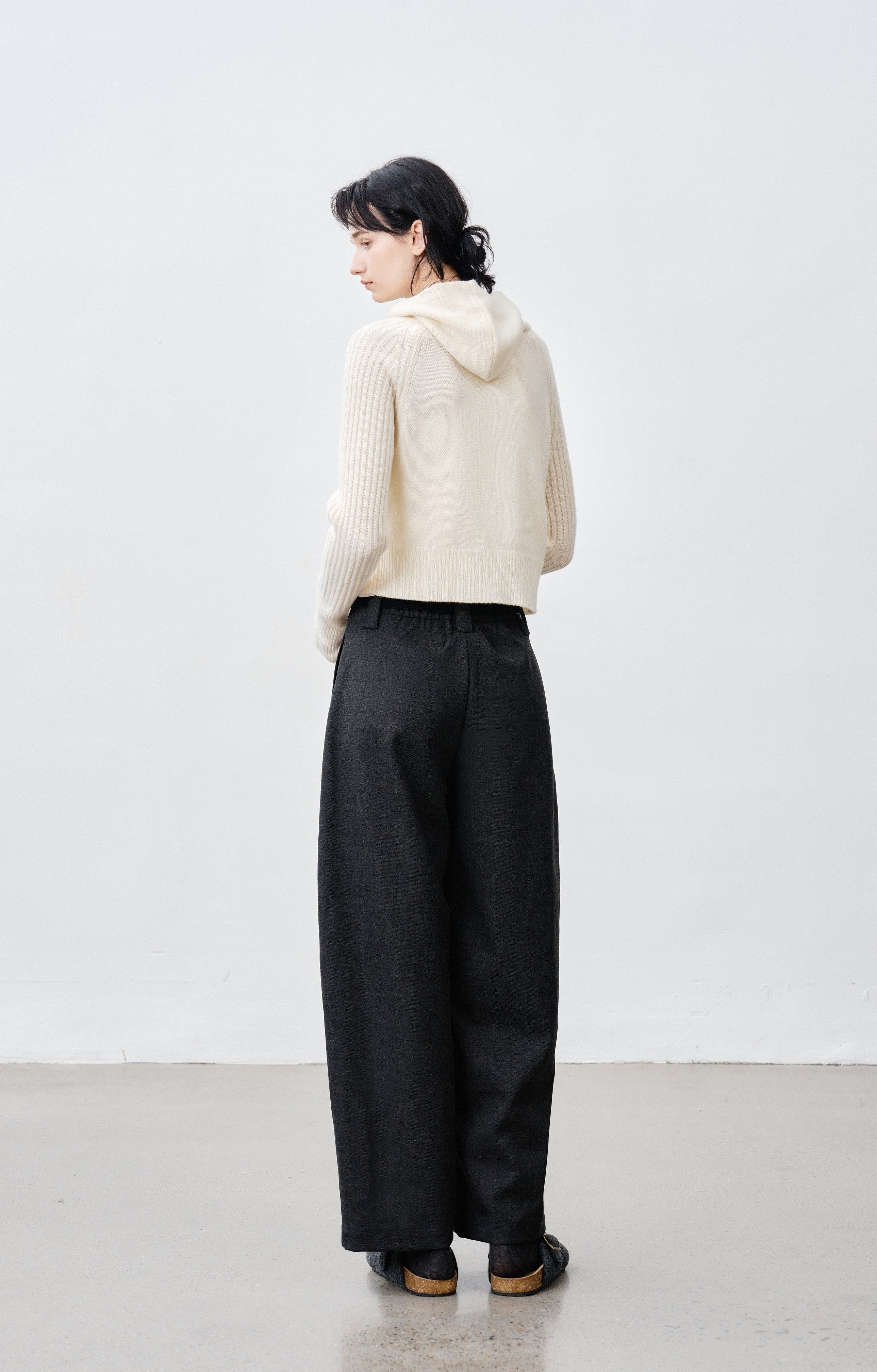 WIDE LEG CROPPED PANTS / ワイドレッグクロップドパンツ