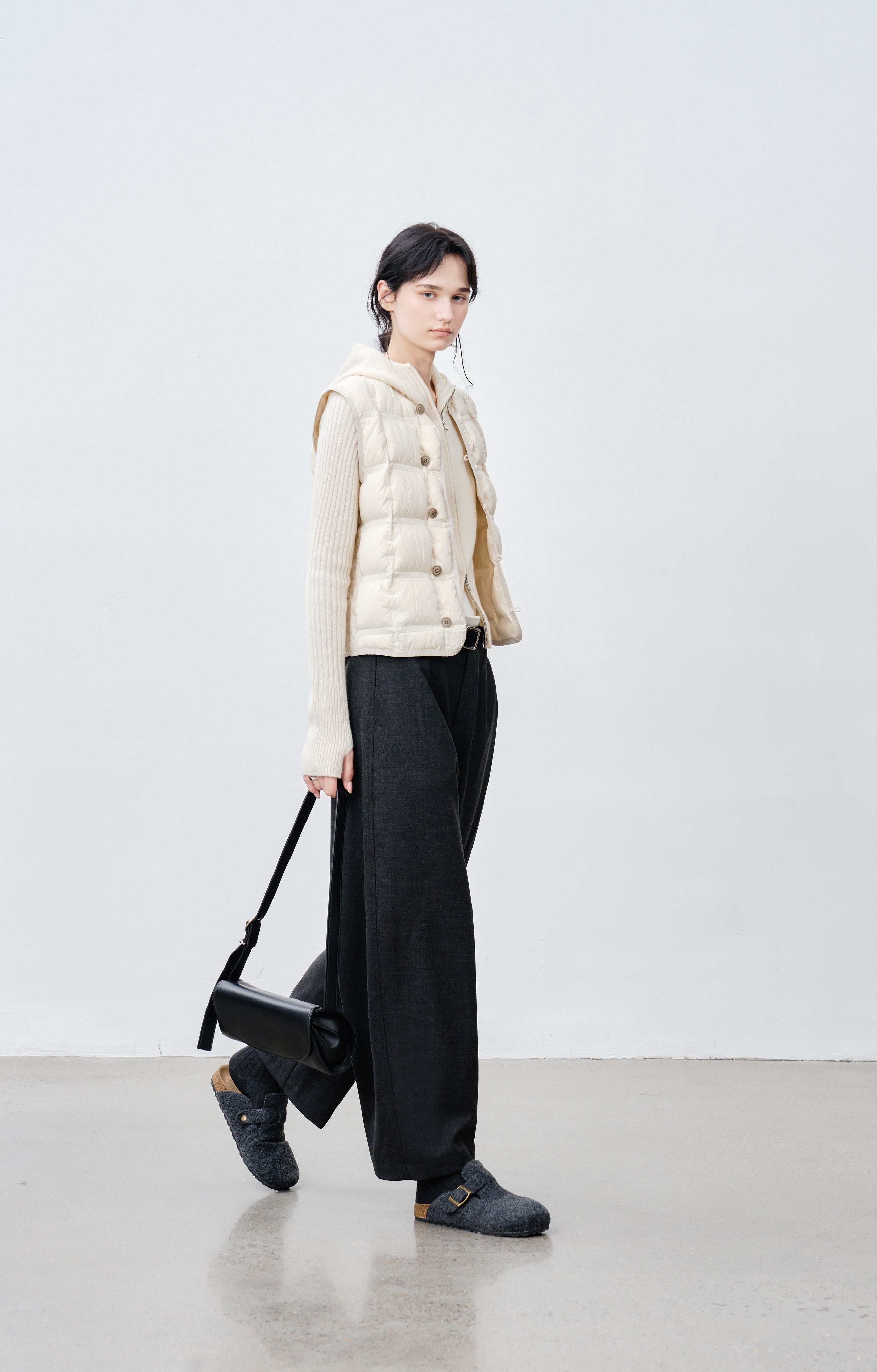 WIDE LEG CROPPED PANTS / ワイドレッグクロップドパンツ