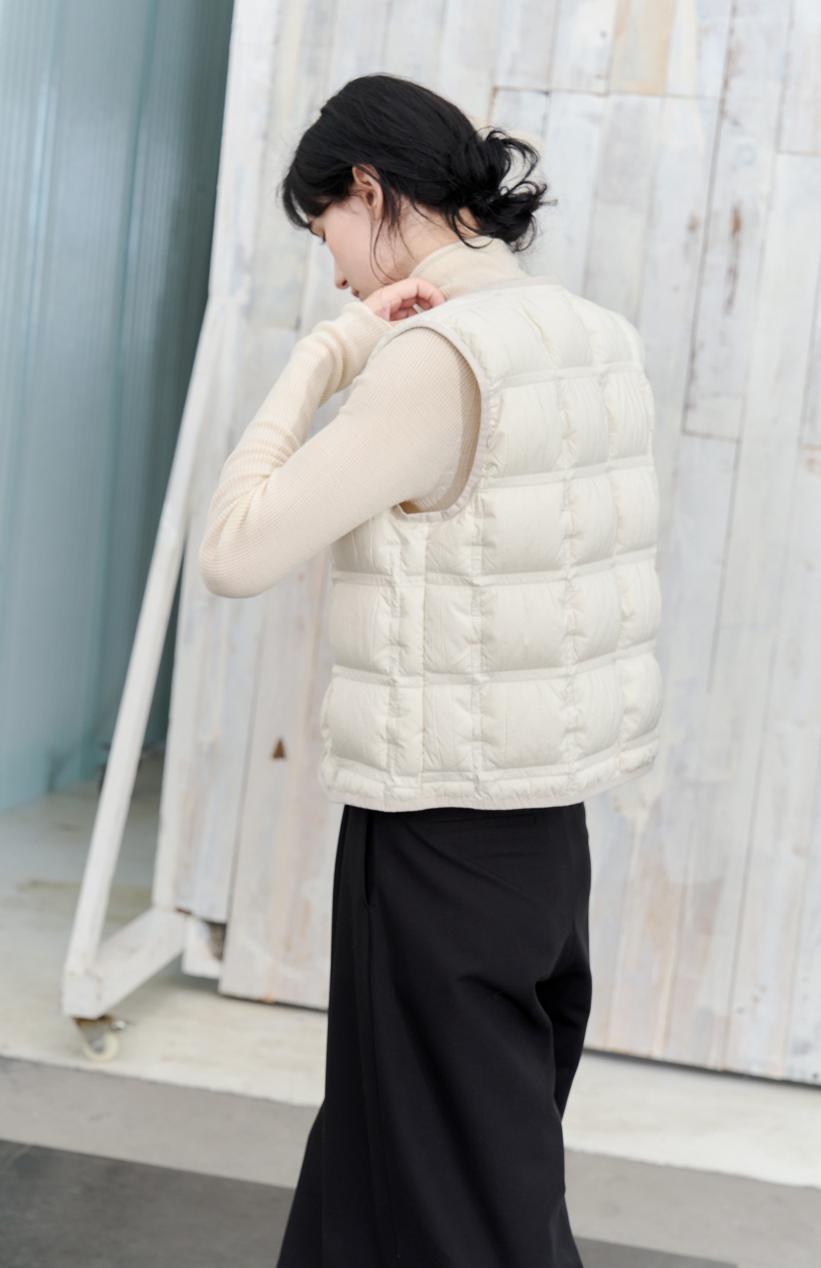 WRINKLE BLOCK DOWN VEST / リンクルブロックダウンベスト