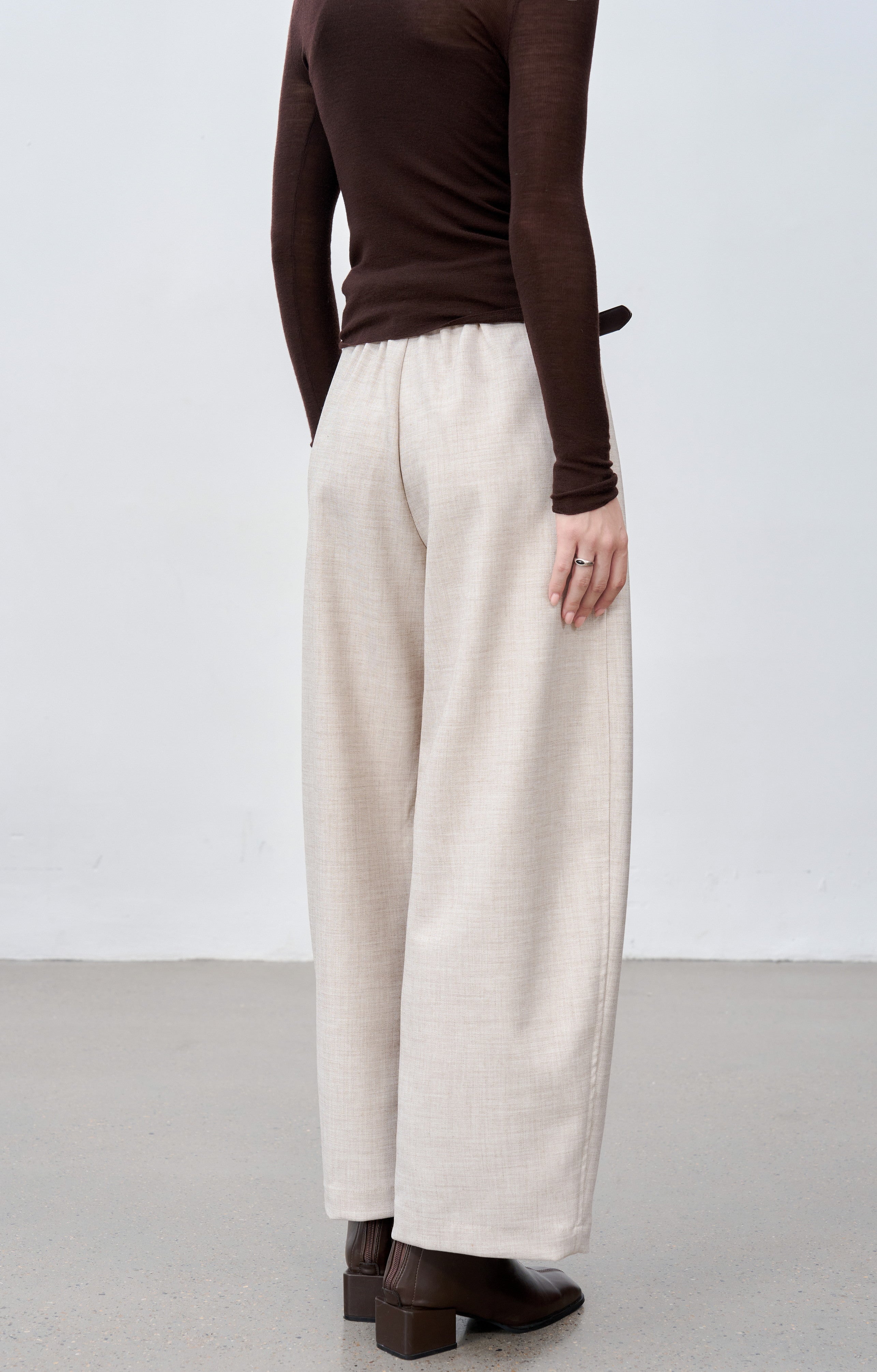 WIDE LEG CROPPED PANTS / ワイドレッグクロップドパンツ