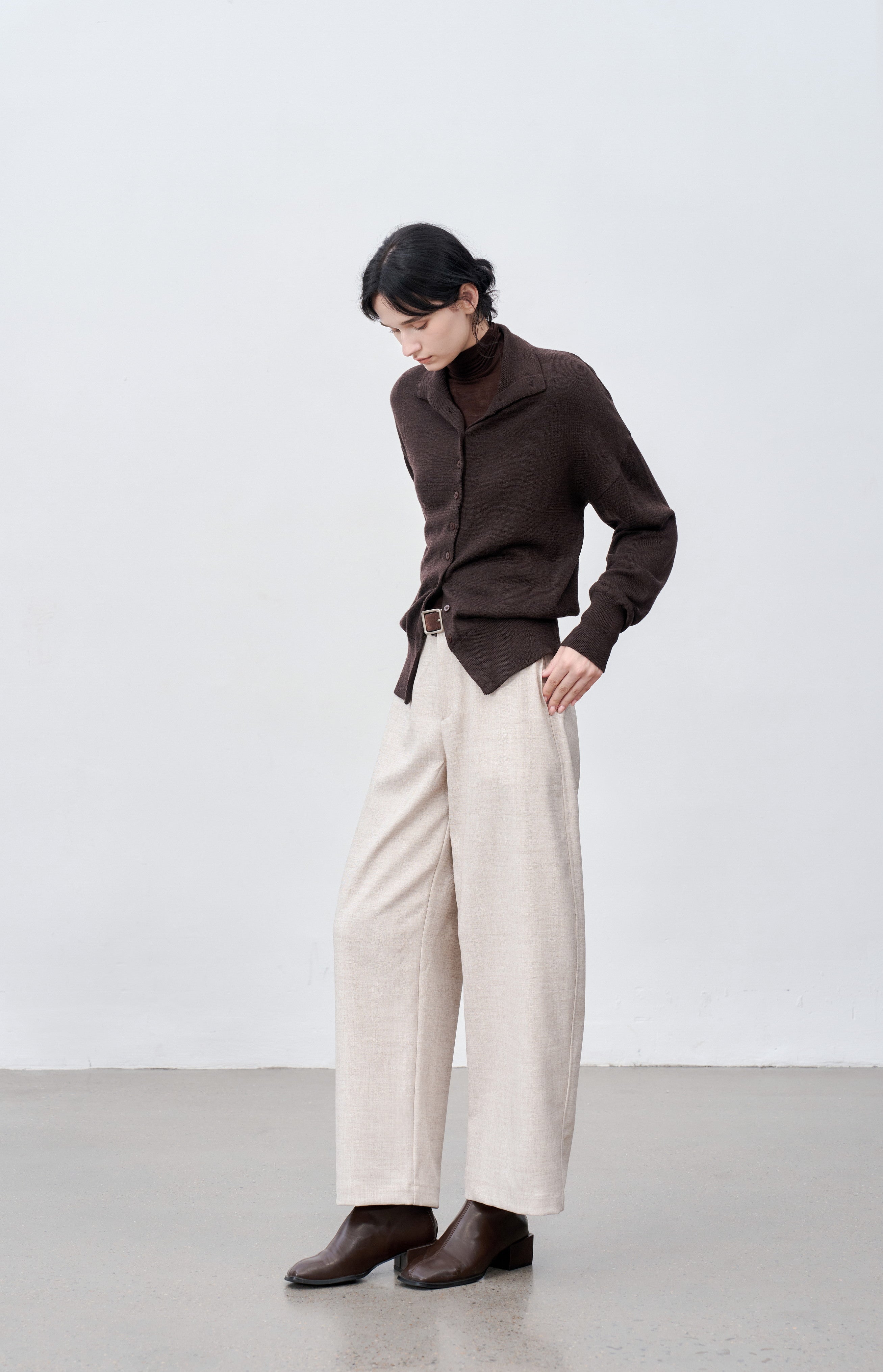 WIDE LEG CROPPED PANTS / ワイドレッグクロップドパンツ