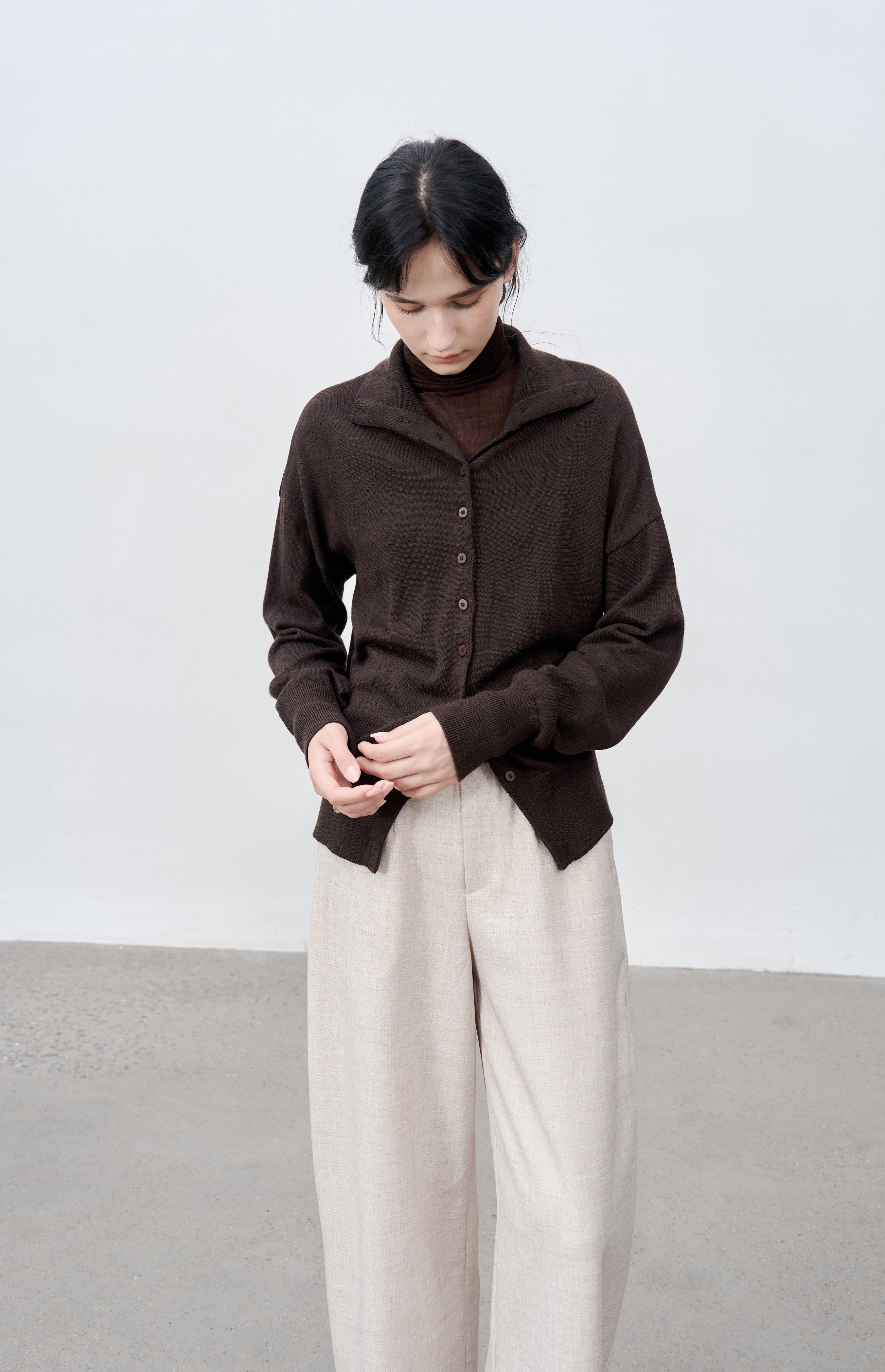 WIDE LEG CROPPED PANTS / ワイドレッグクロップドパンツ