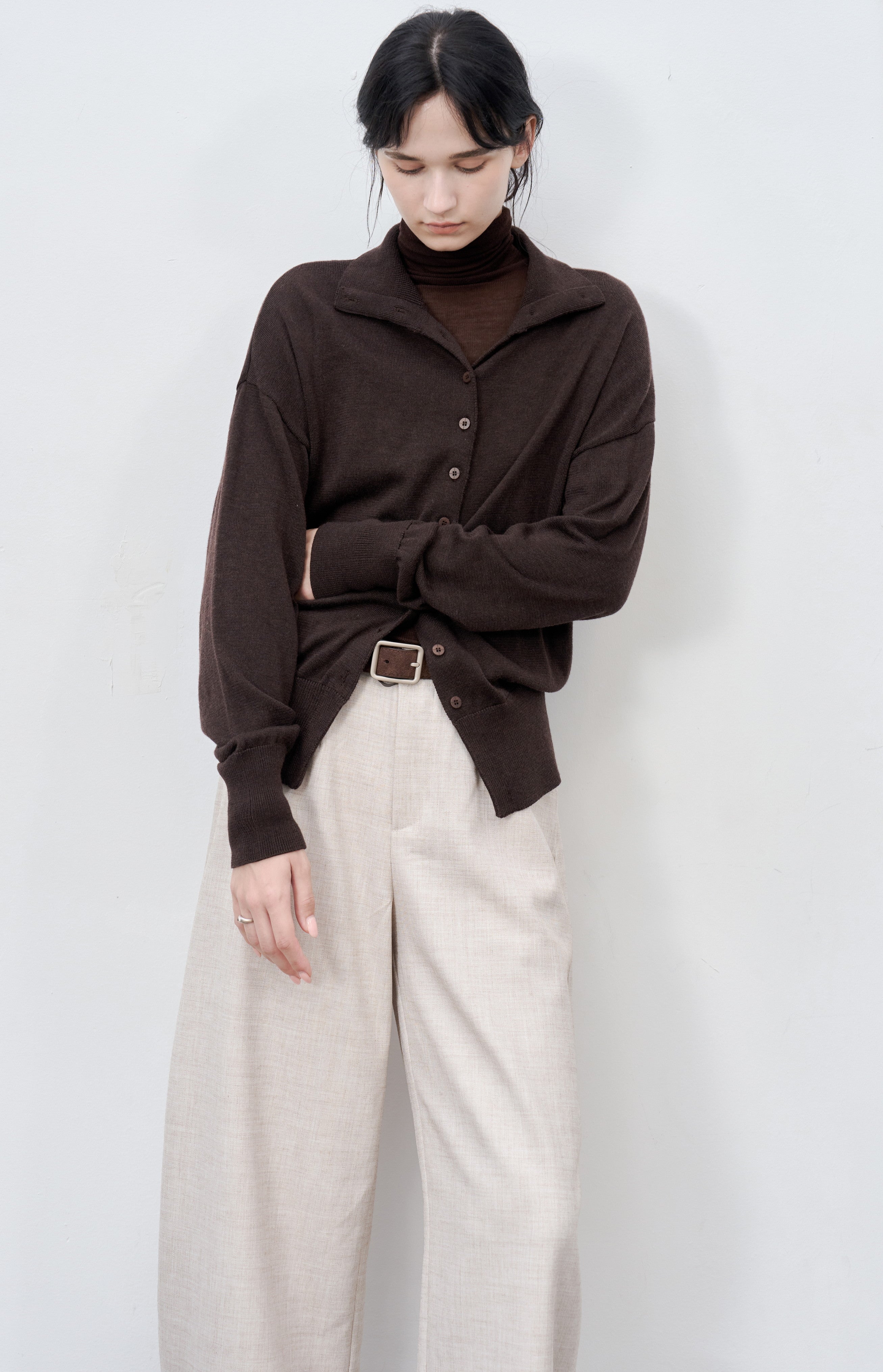WIDE LEG CROPPED PANTS / ワイドレッグクロップドパンツ