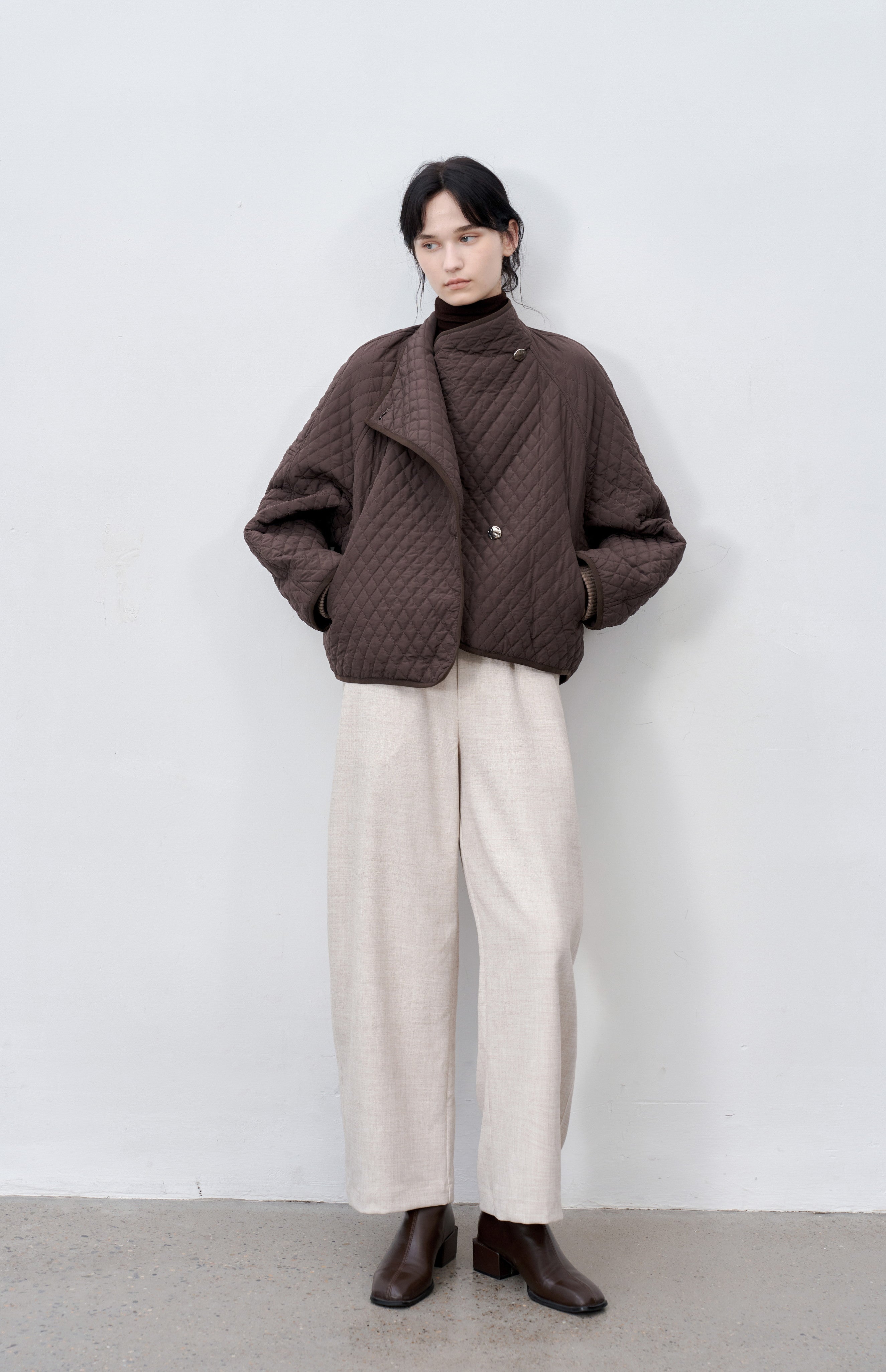 WIDE LEG CROPPED PANTS / ワイドレッグクロップドパンツ