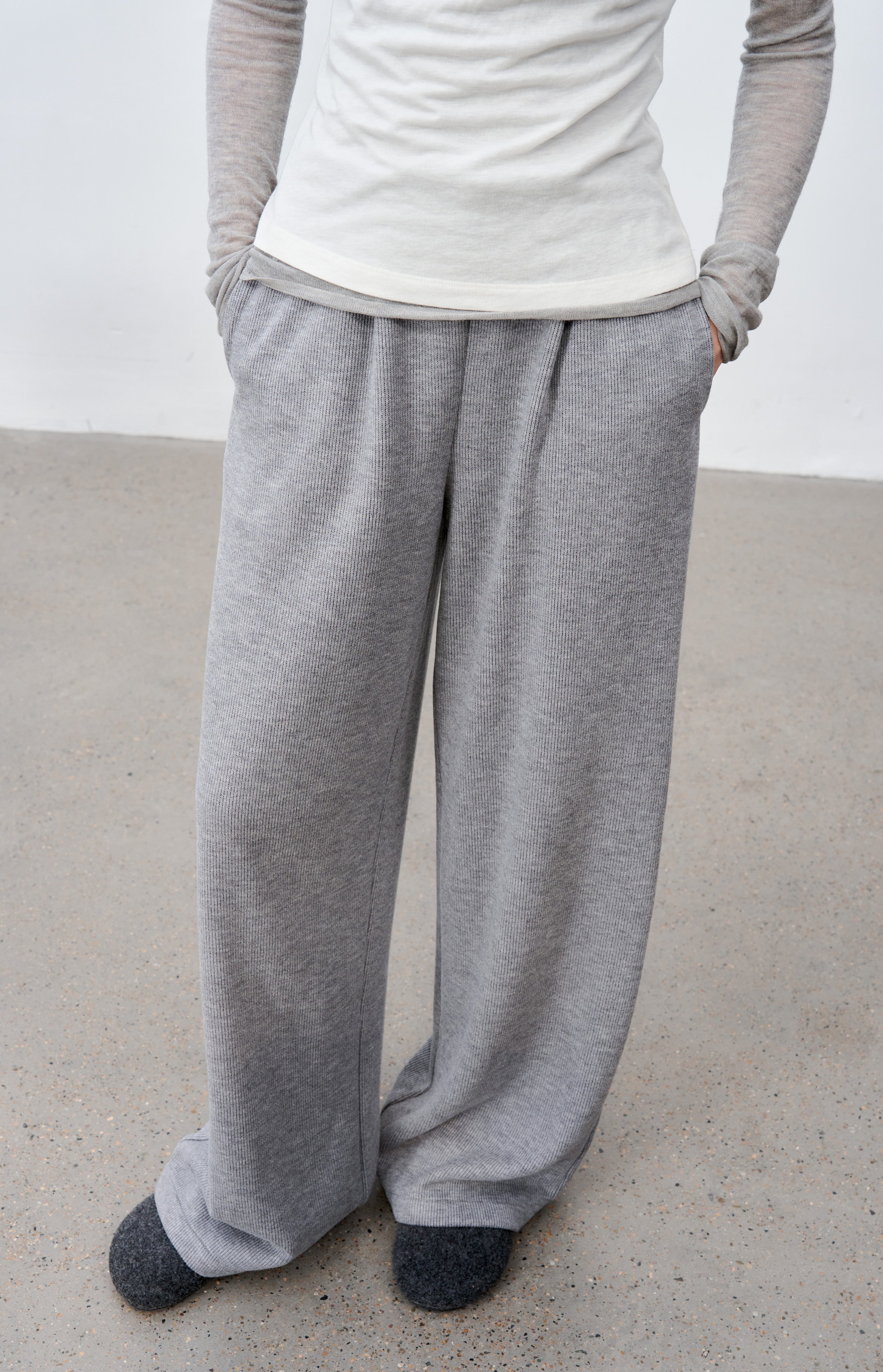 DRAPE WARM SWEATPANTS / ドレープウォームスウェットパンツ