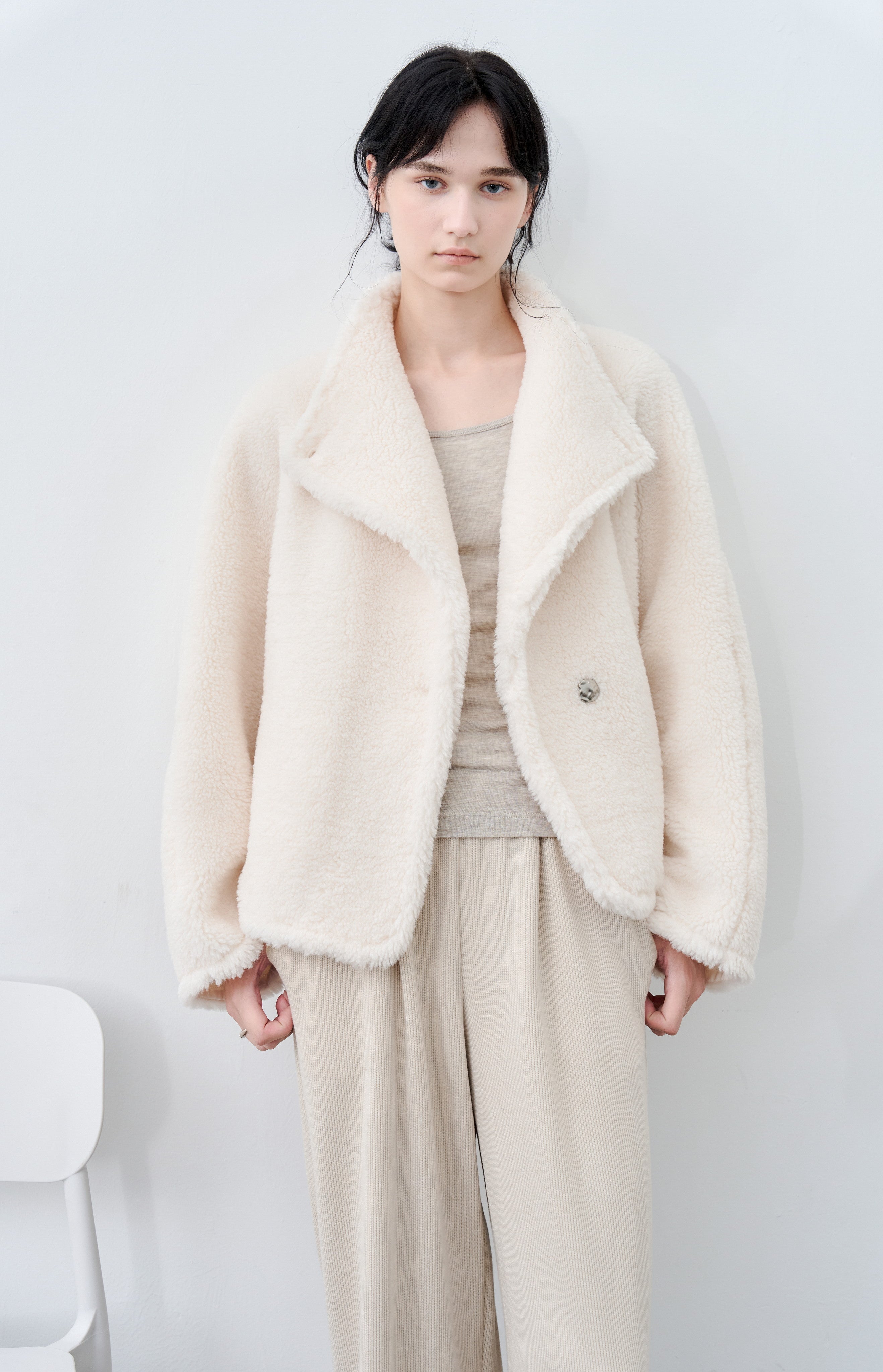 WARM LAPEL BOA JACKET / ウォームラペルボアジャケット