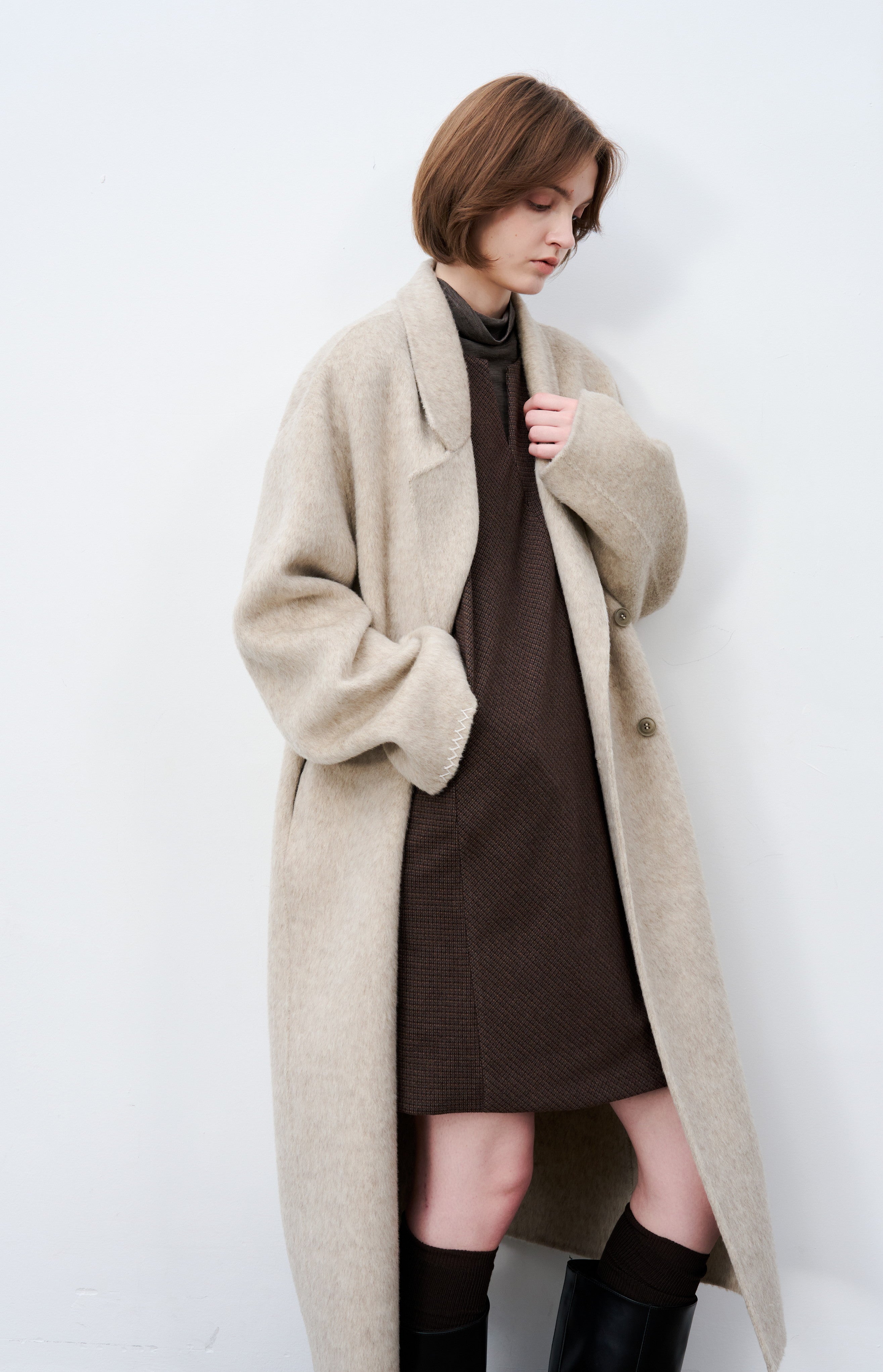 PLAID VEST MINI DRESS