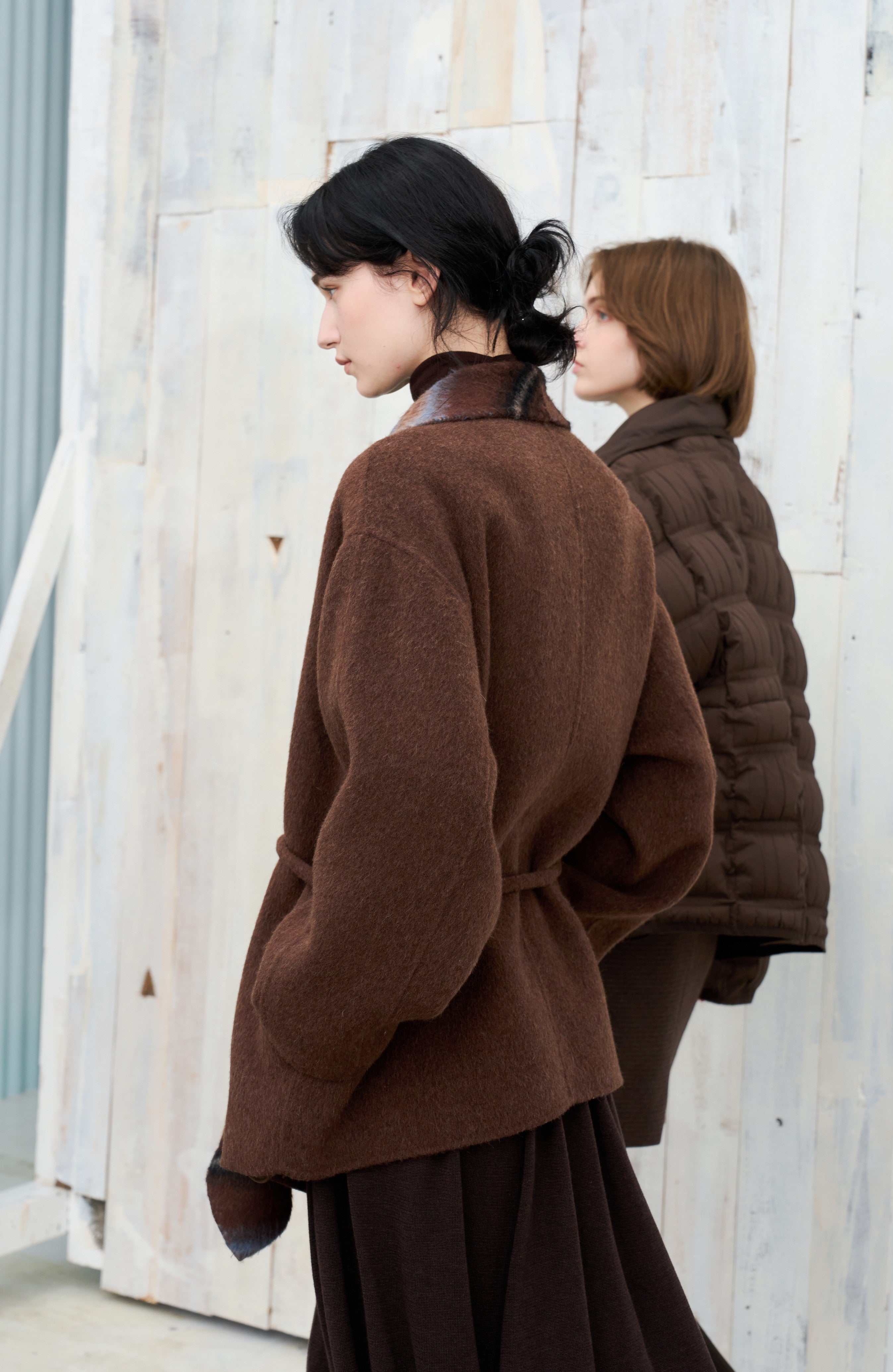 REVERSIBLE COLOR FLARE COAT / リバーシブルカラーフレアコート