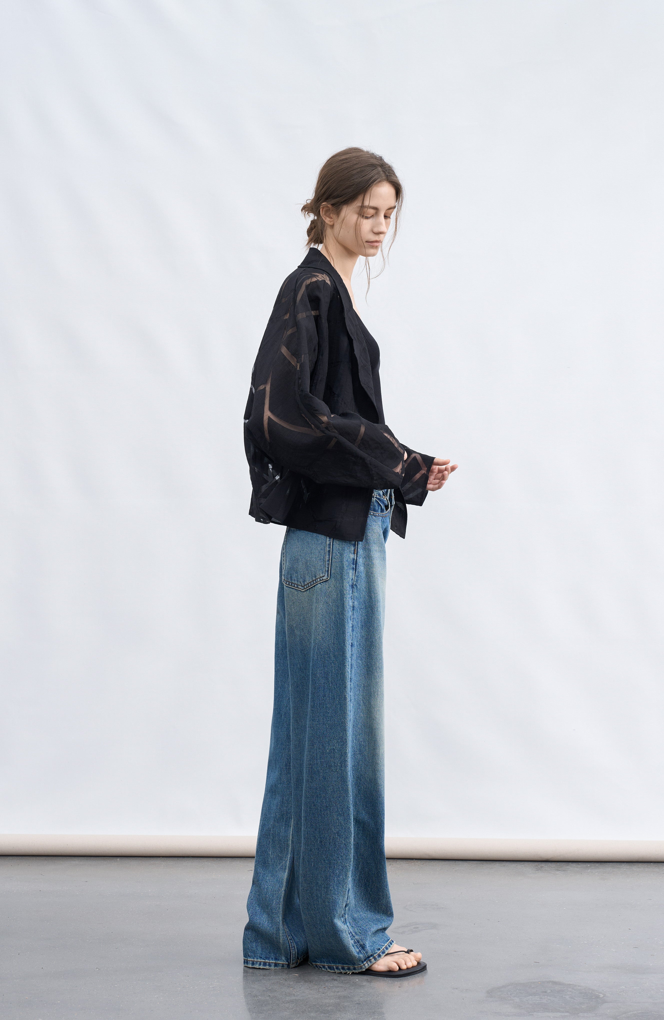 GEOMETRIC SHEER LIGHT JACKET