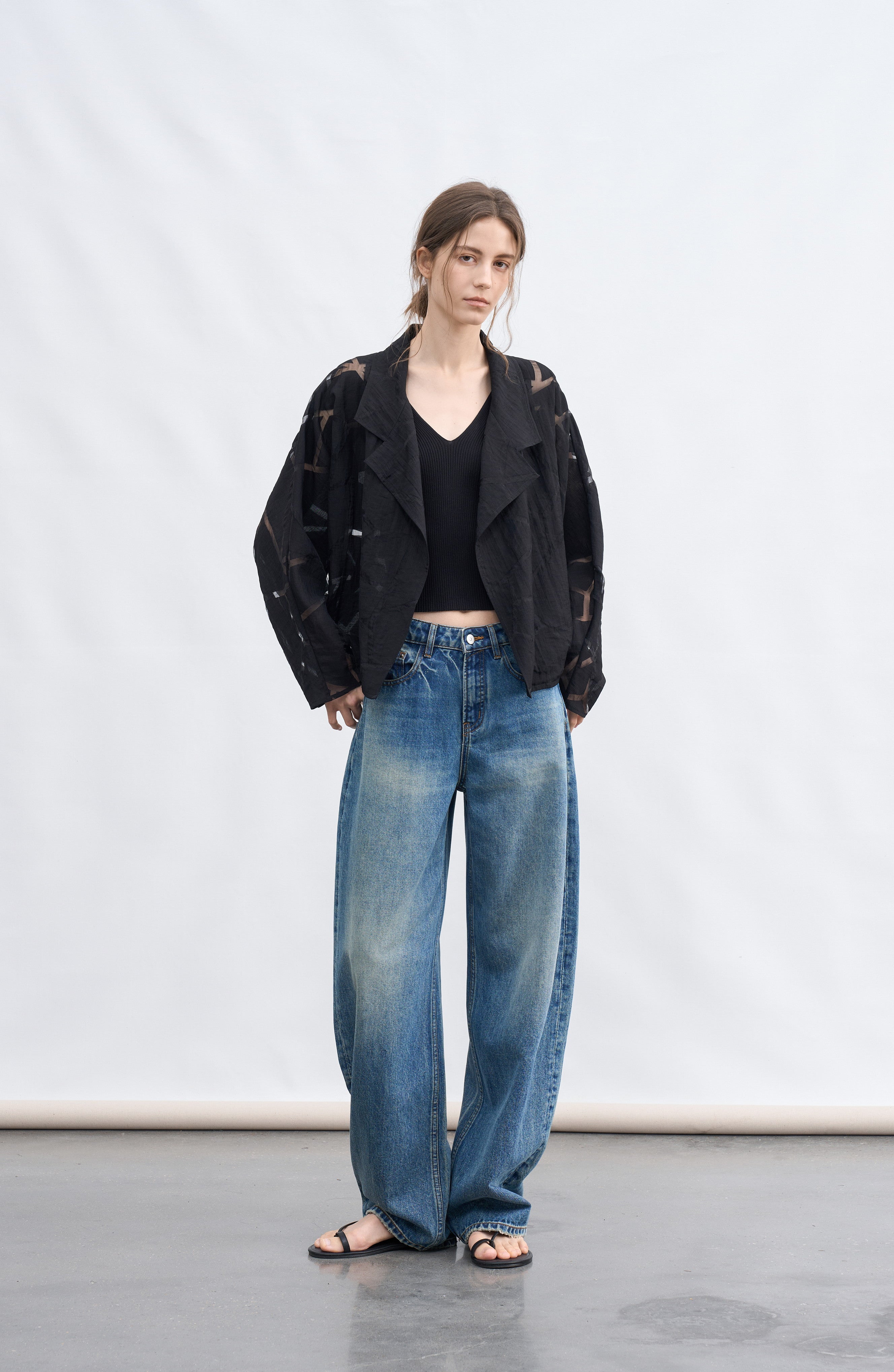 GEOMETRIC SHEER LIGHT JACKET