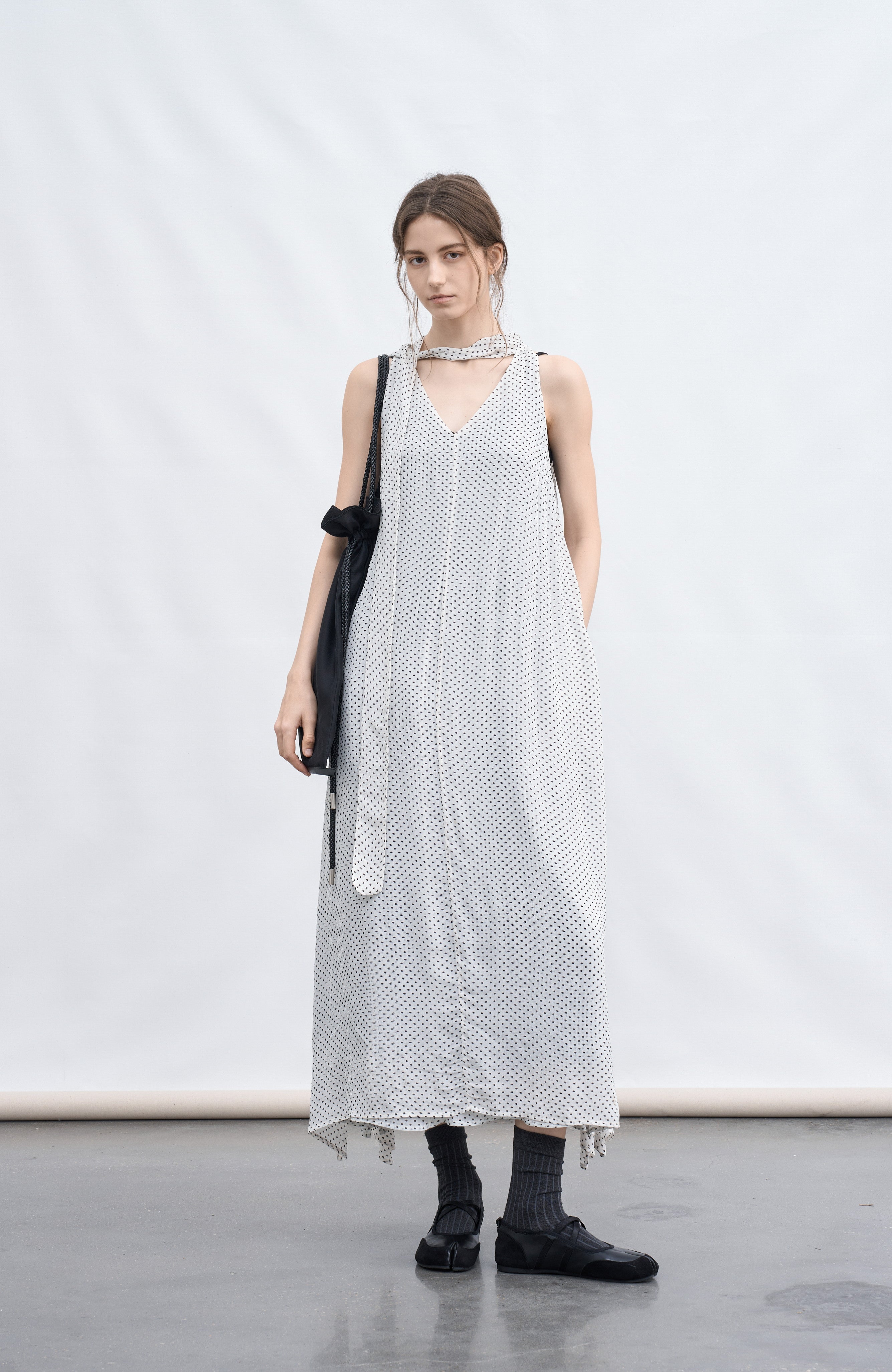 POLKA DOT LAYER DRESS / ポルカドットレイヤーワンピース