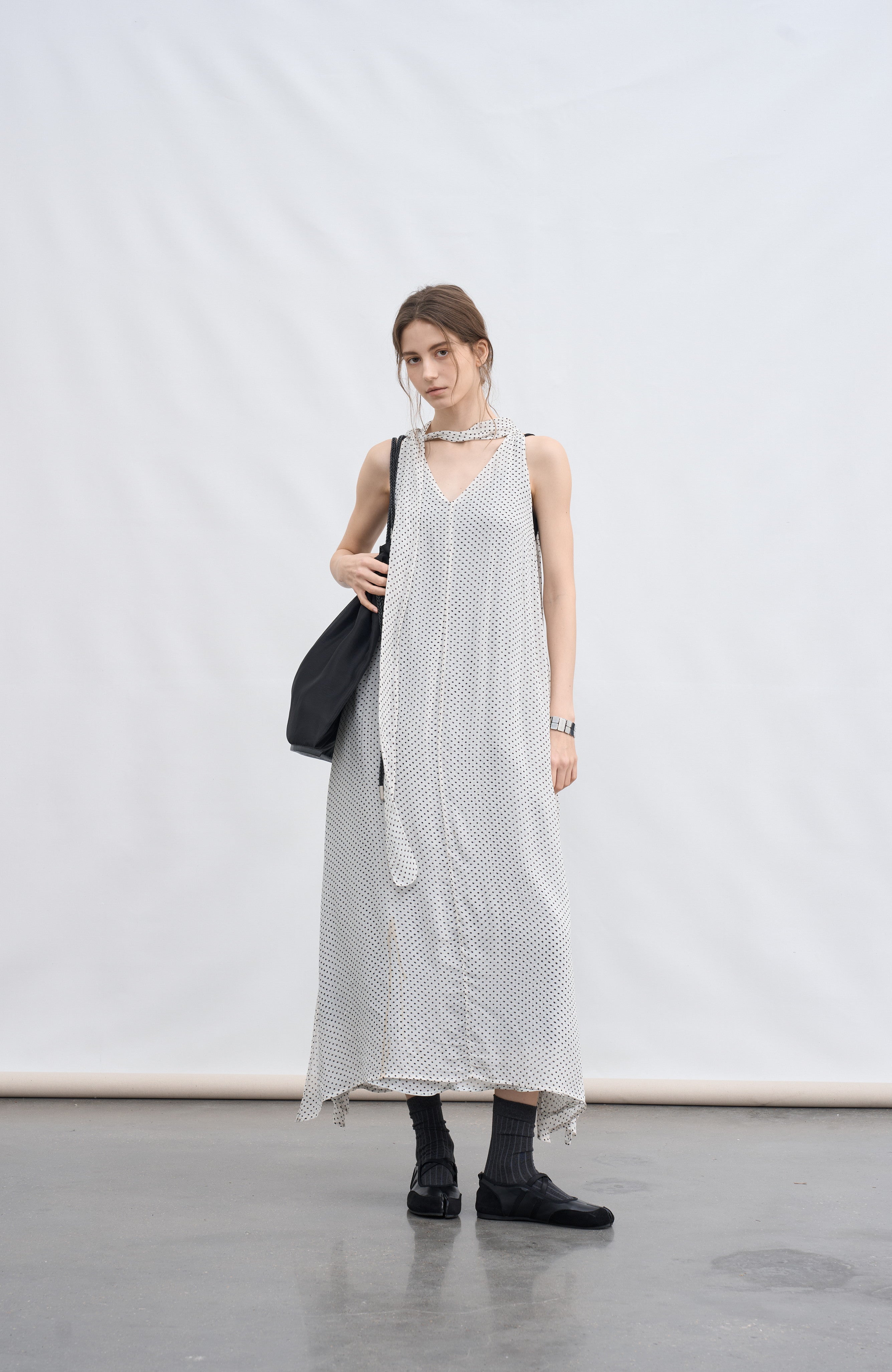 POLKA DOT LAYER DRESS / ポルカドットレイヤーワンピース