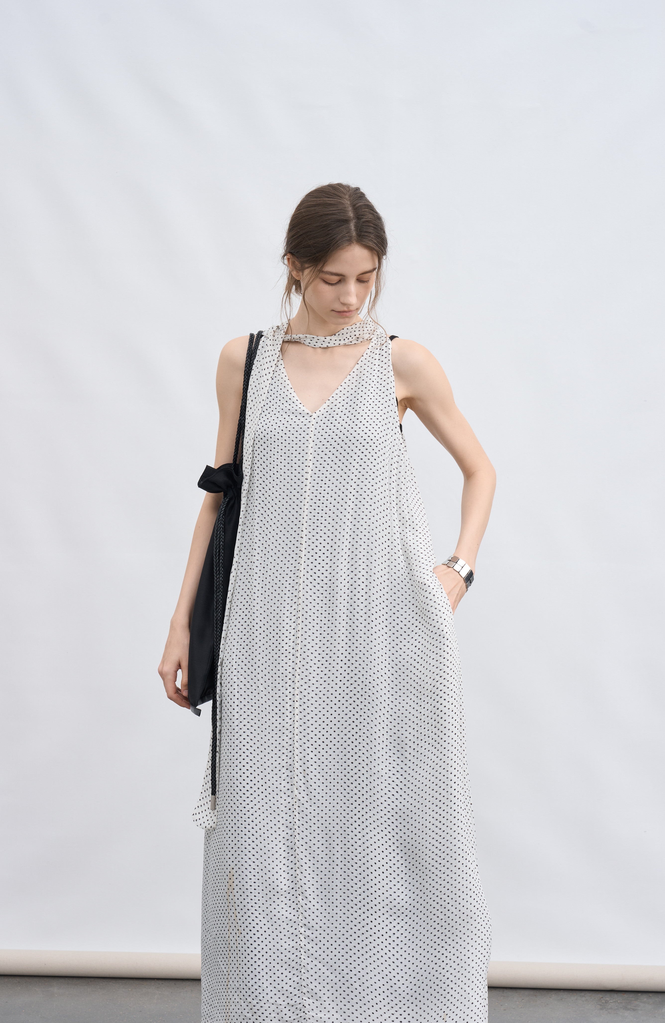 POLKA DOT LAYER DRESS / 폴카 도트 레이어 원피스