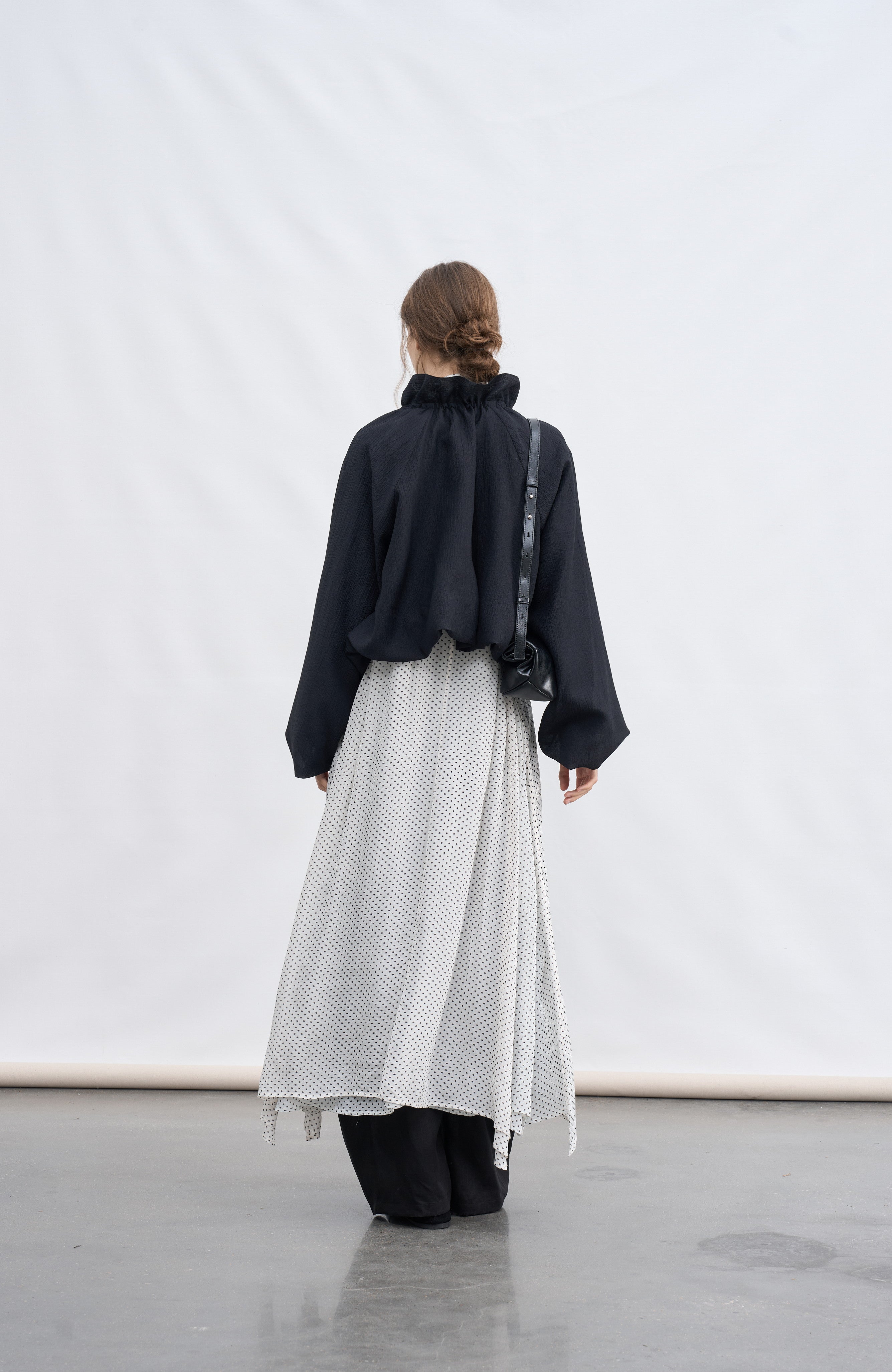 tageechita ストリングネックドレープブルゾン STRING NECK DRAPE BLOUSON