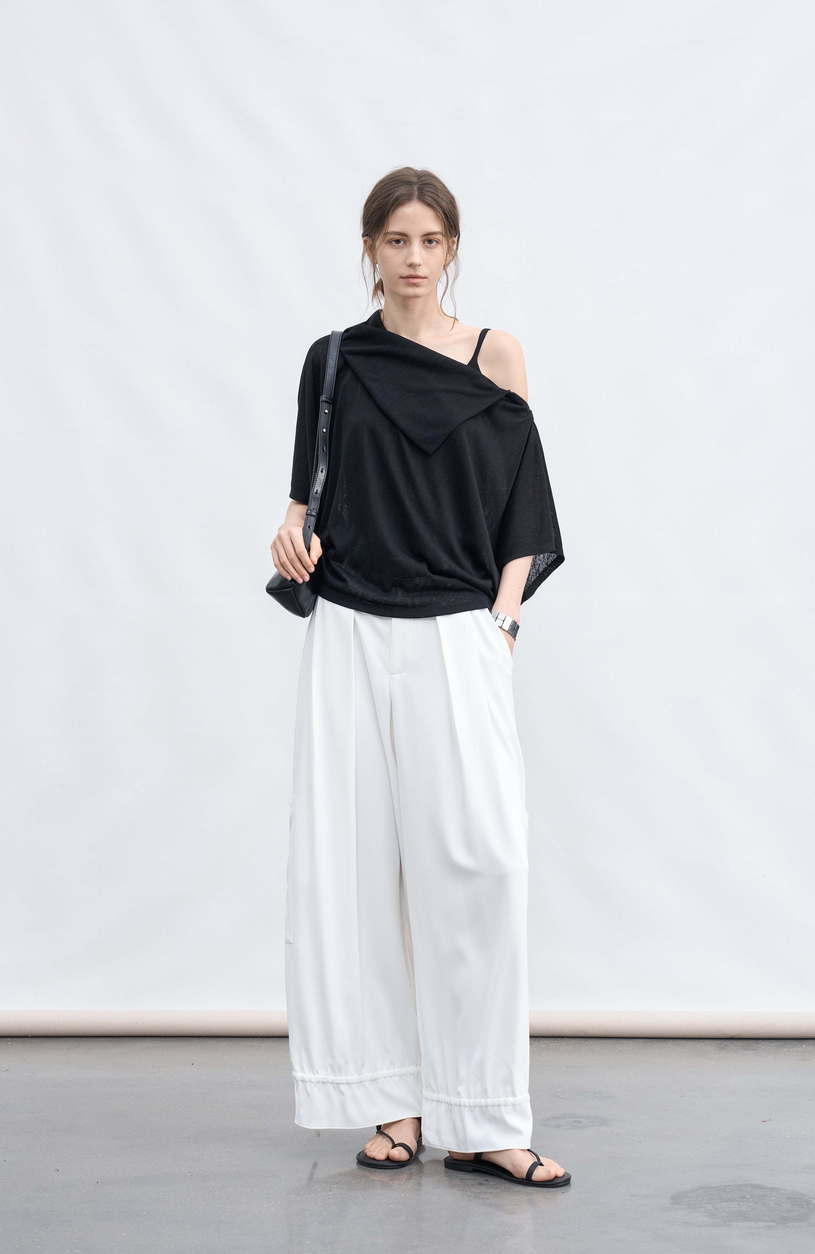 DOLMAN SLEEVE DRAPE TOP / ドルマンスリーブドレープトップ