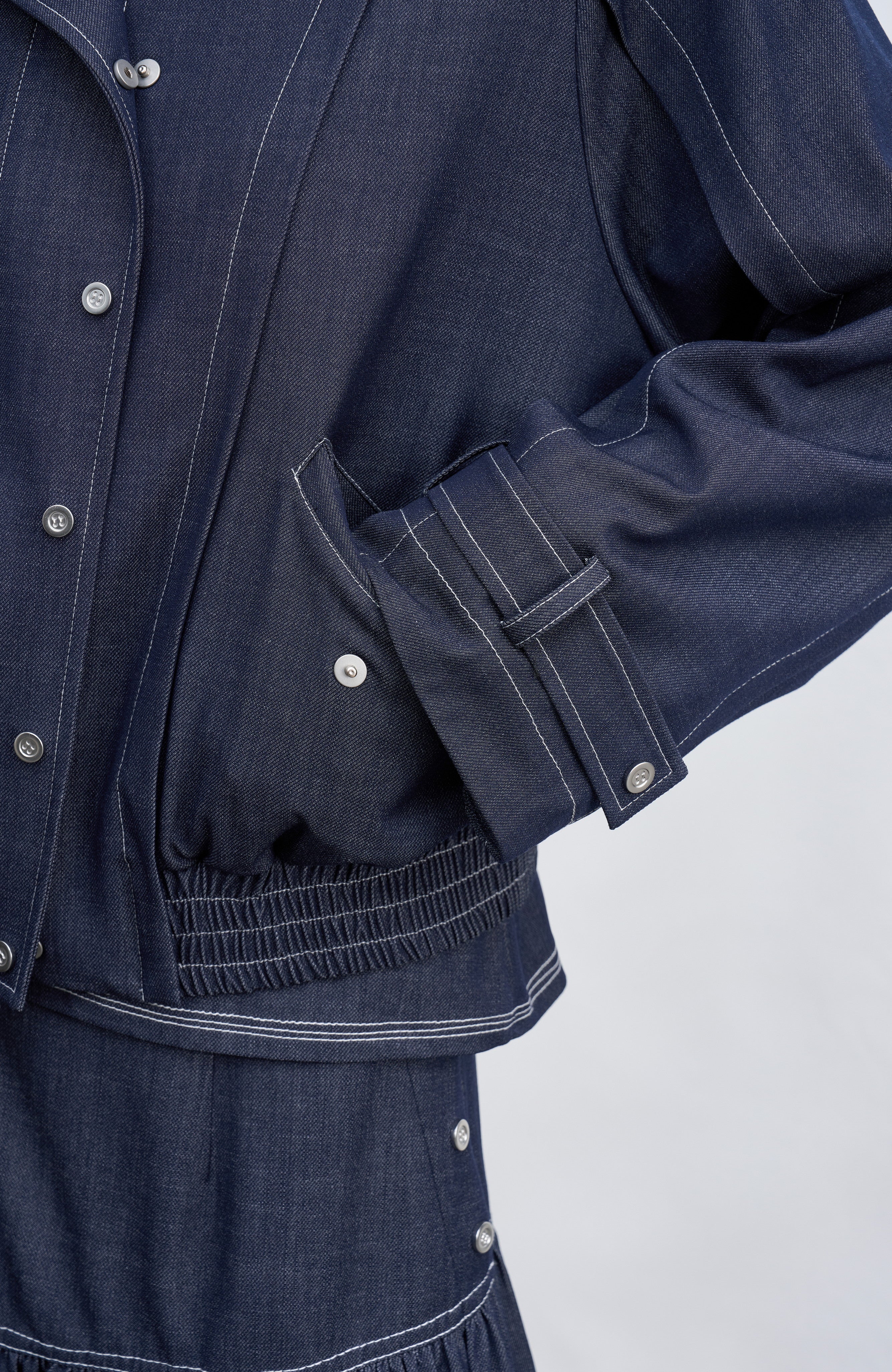 AIRY STITCH DENIM BLOUSON / エアリーステッチデニムブルゾン