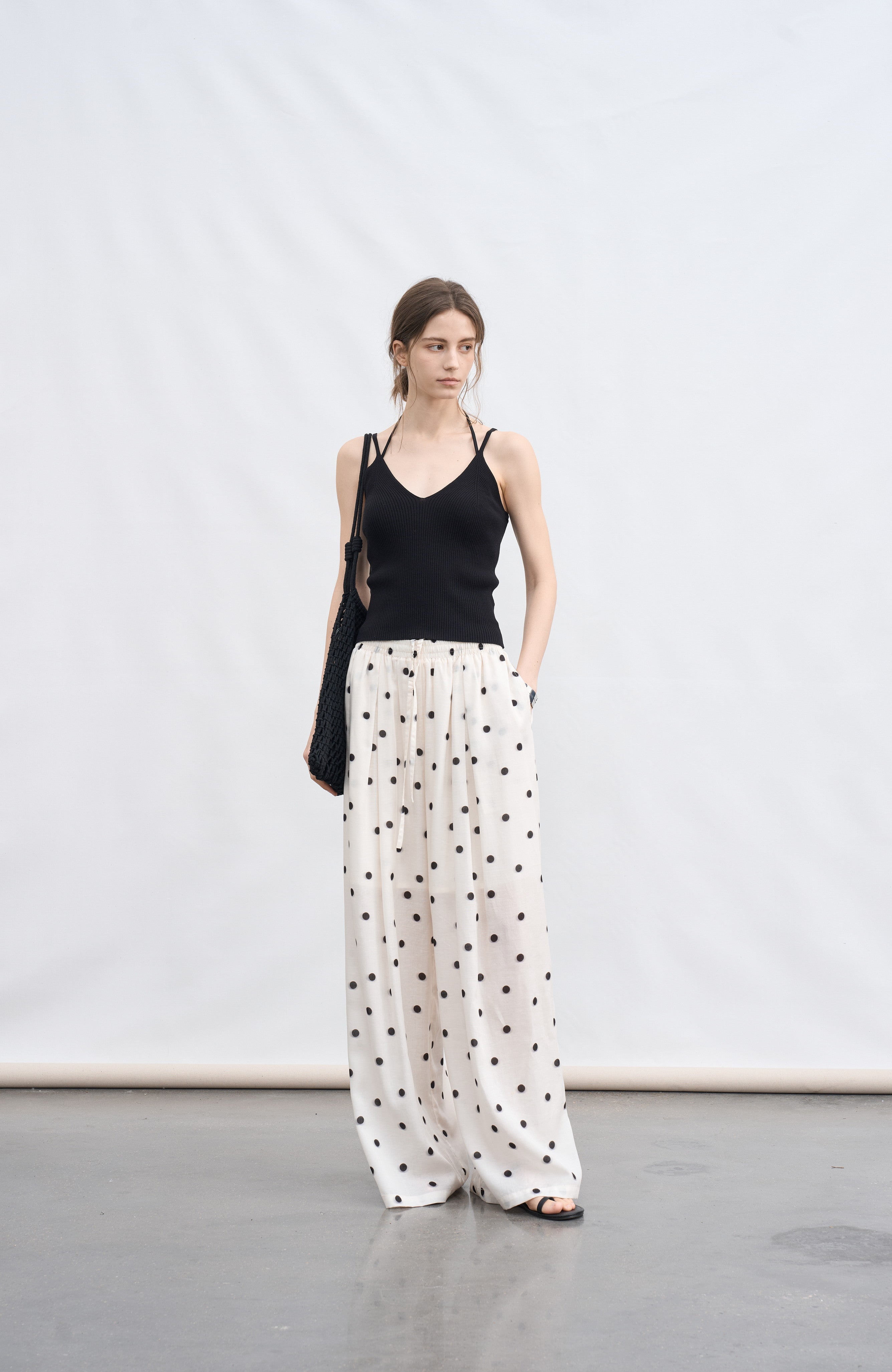 POLKA DOT SMOOTH PANTS