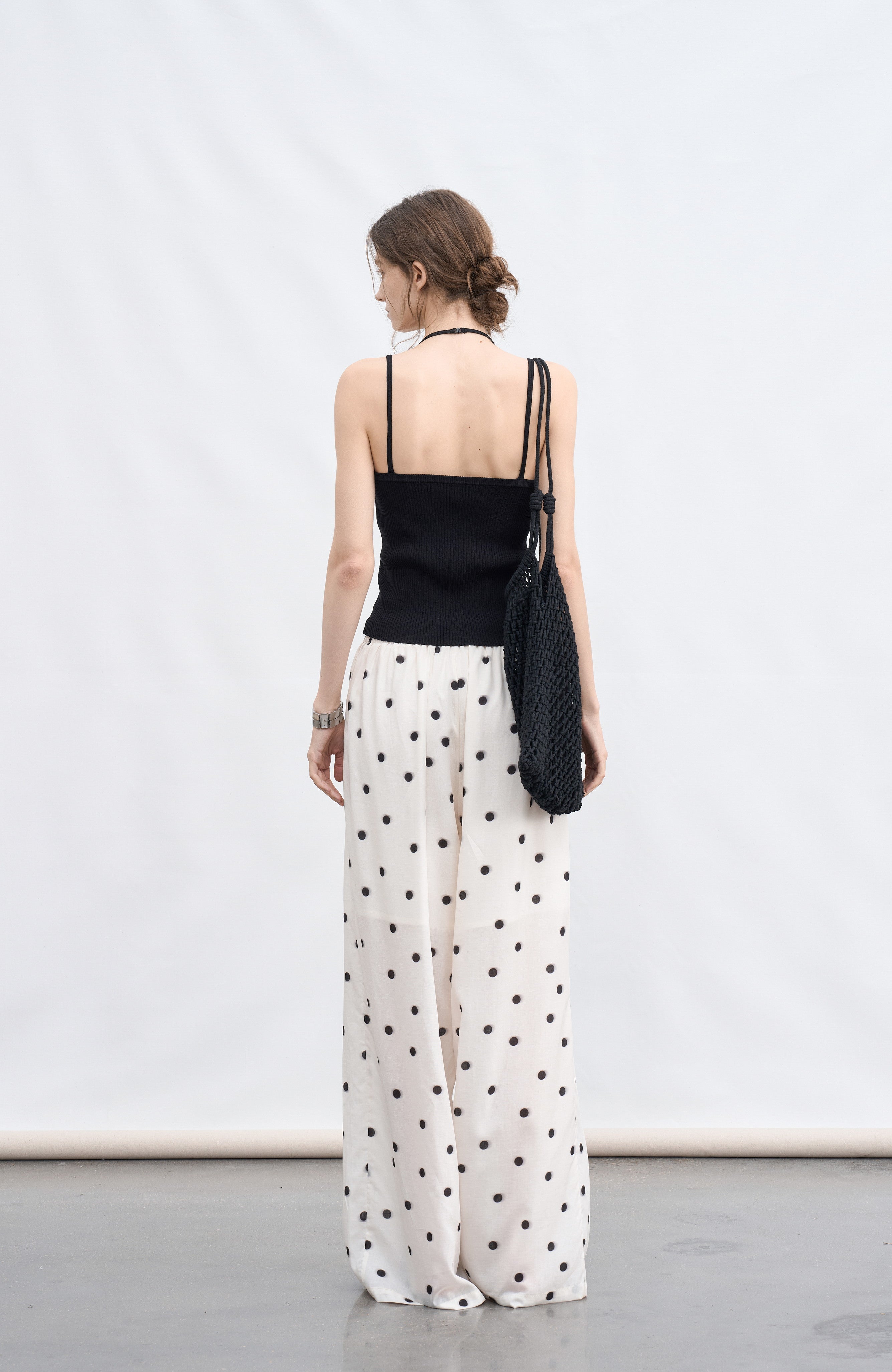POLKA DOT SMOOTH PANTS / ポルカドットスムースパンツ