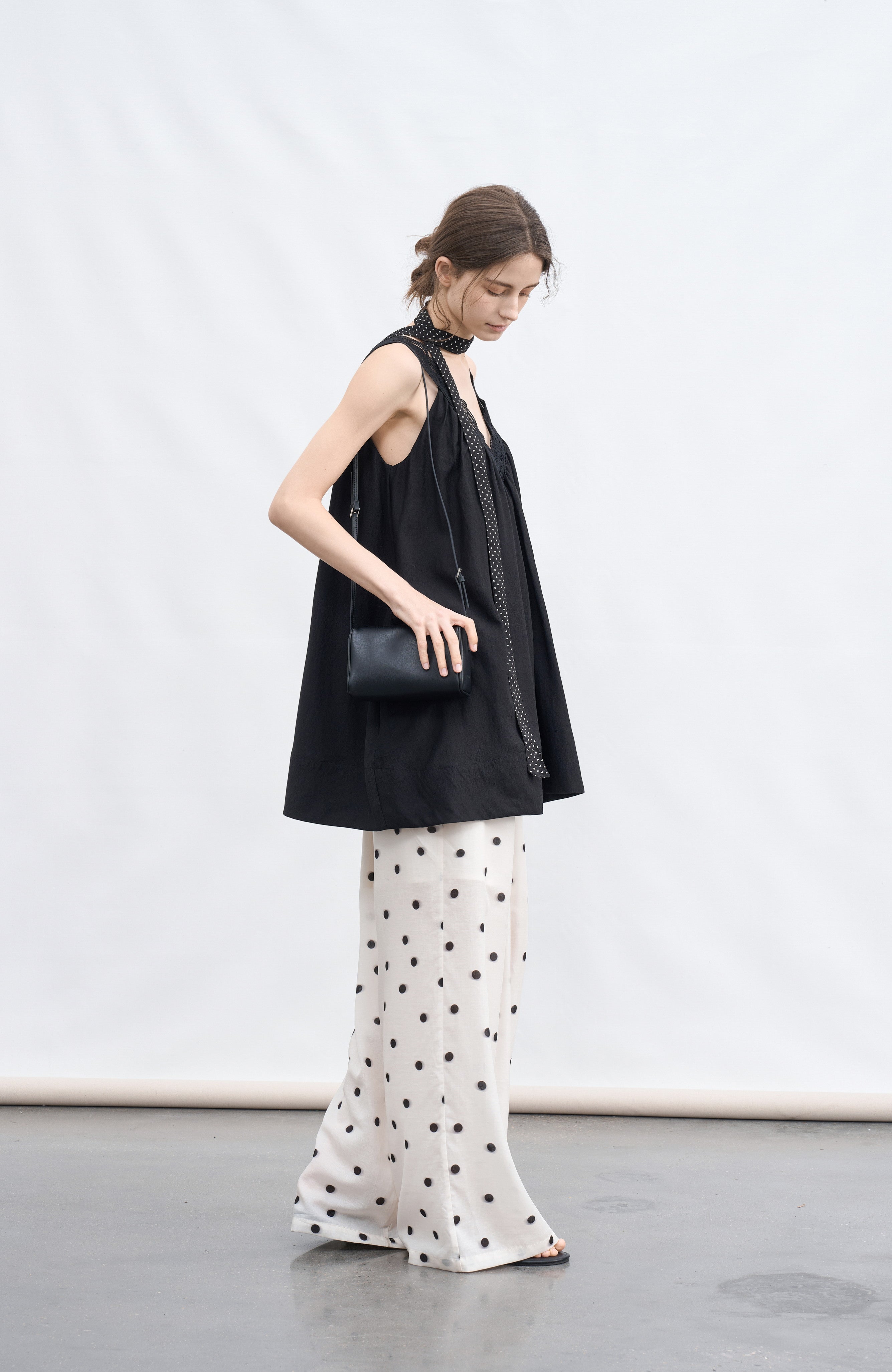 POLKA DOT SMOOTH PANTS / ポルカドットスムースパンツ