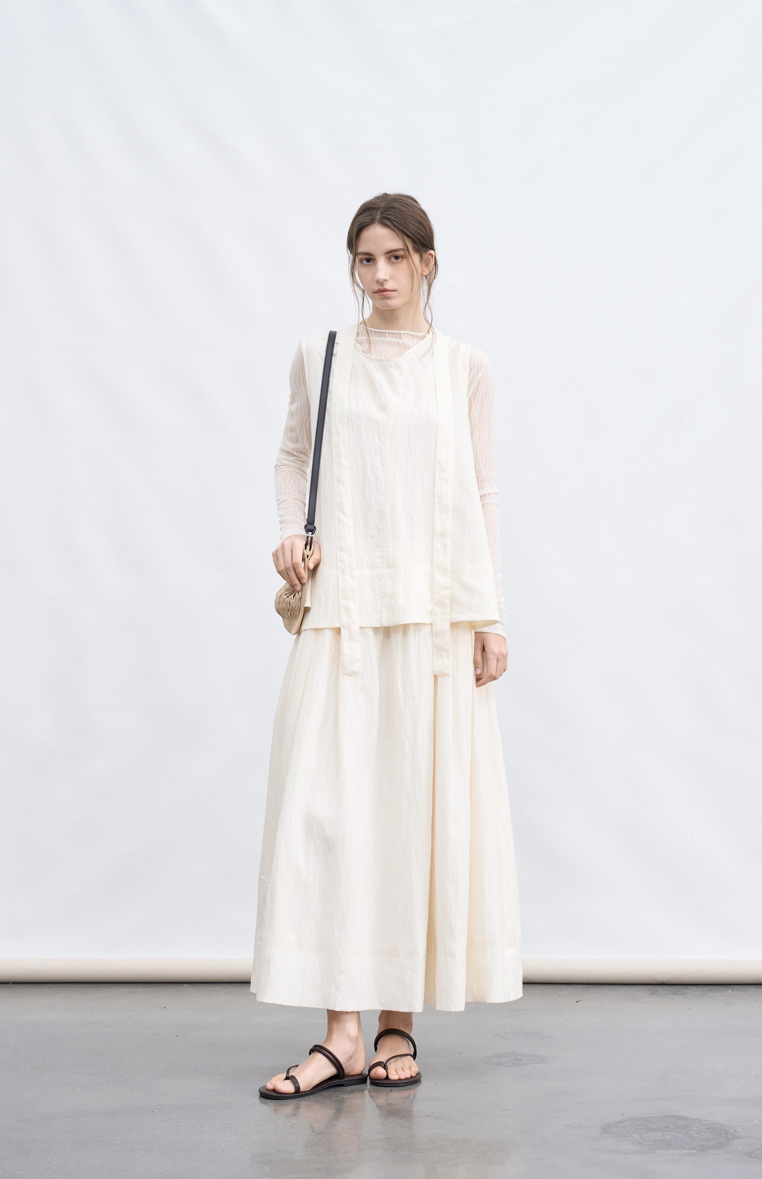 DRY CRINKLE SMOOTH SKIRT / ドライクリンクルスムーススカート