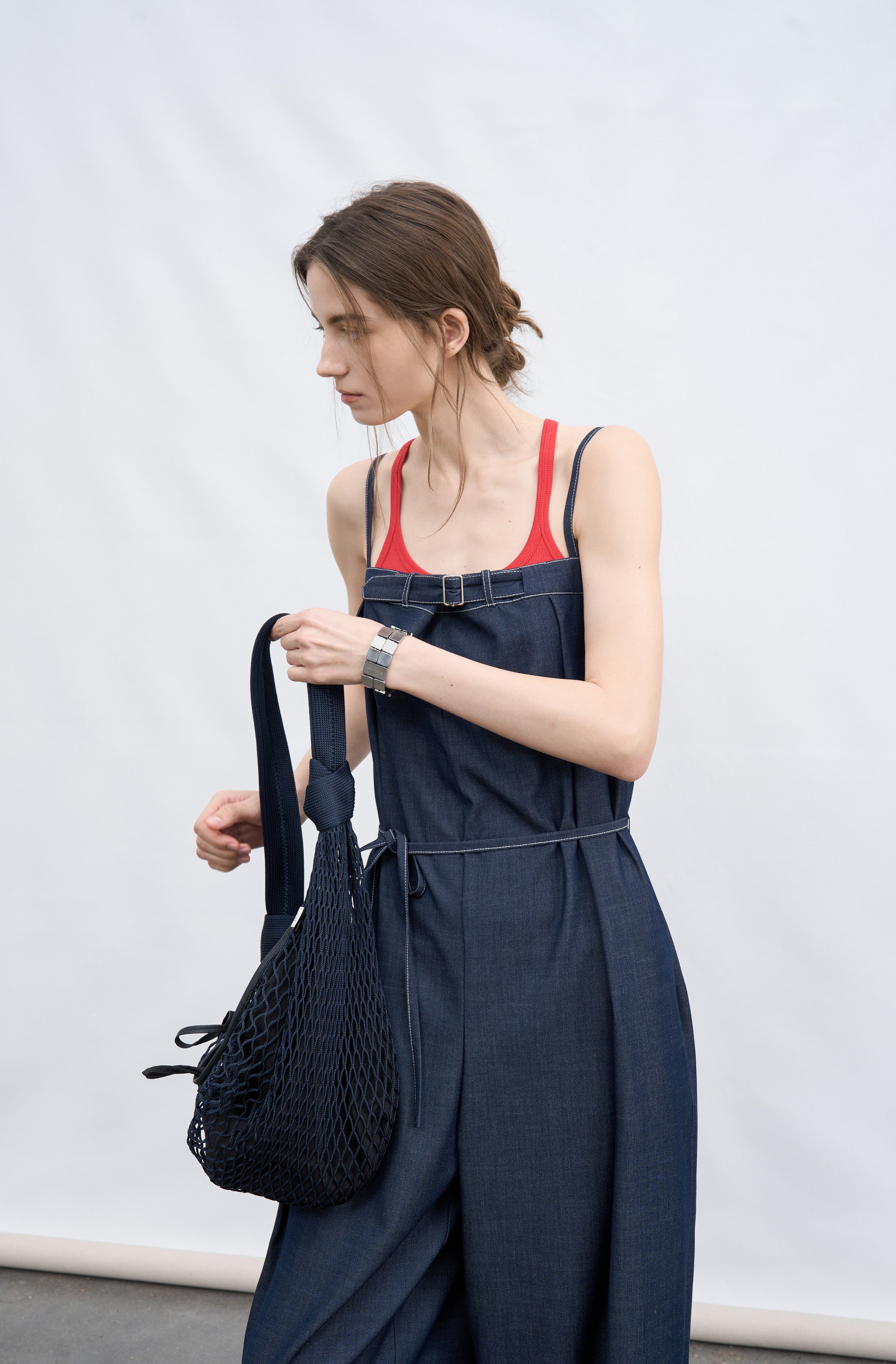 AIRY STITCH DENIM OVERALLS / 에어리 스티치 데님 오버롤