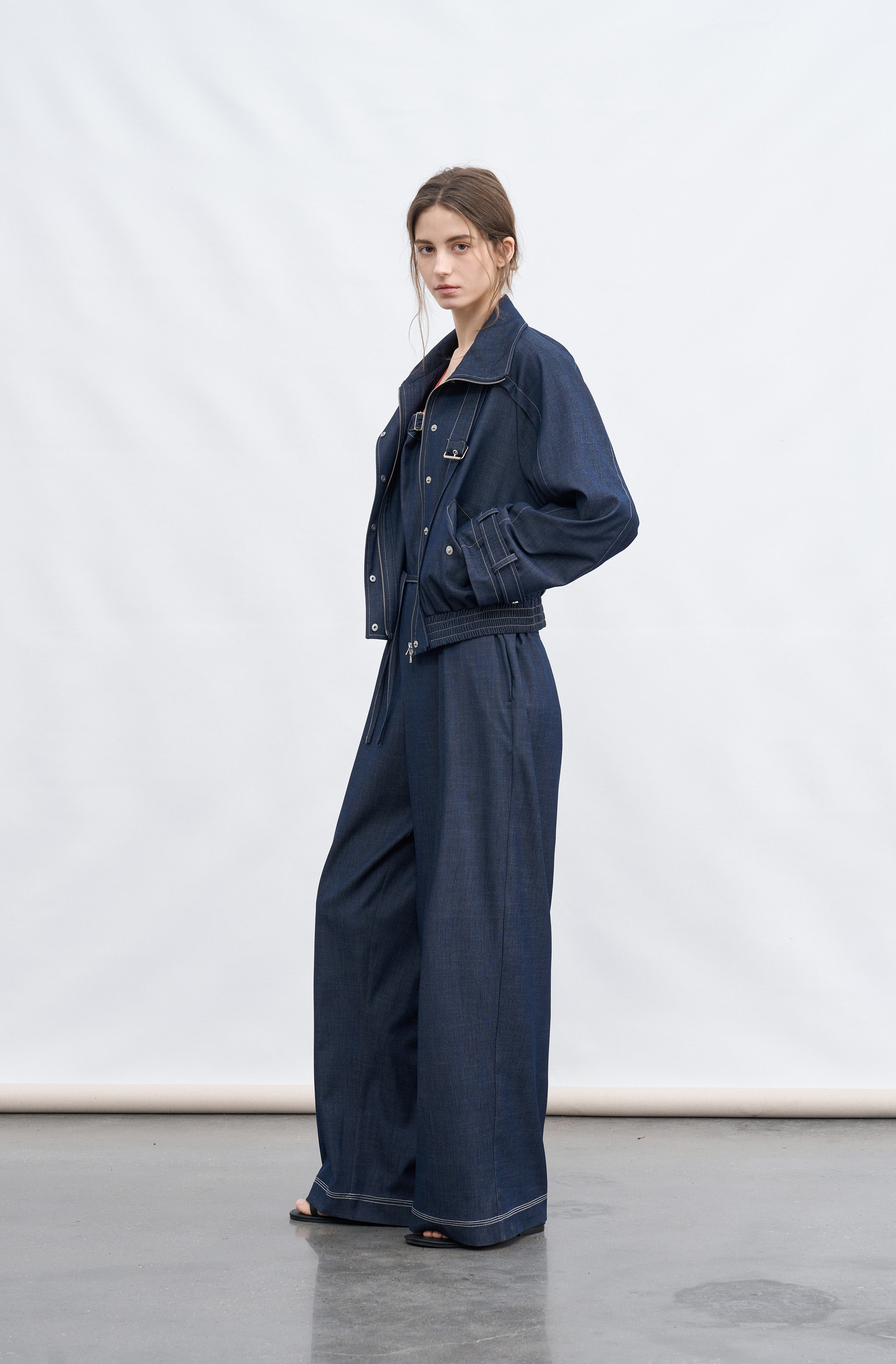 AIRY STITCH DENIM OVERALLS / 에어리 스티치 데님 오버롤