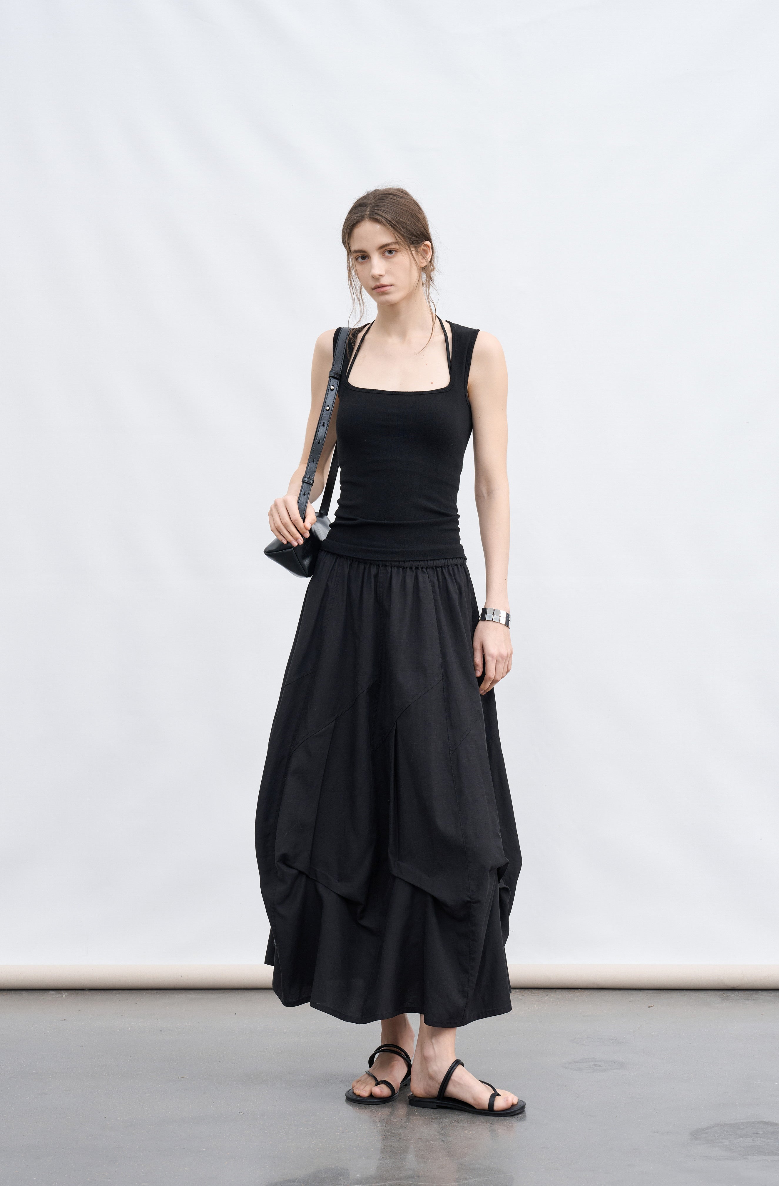 VOLUME TUCK PUFF SKIRT / 볼륨 턱 퍼프 스커트