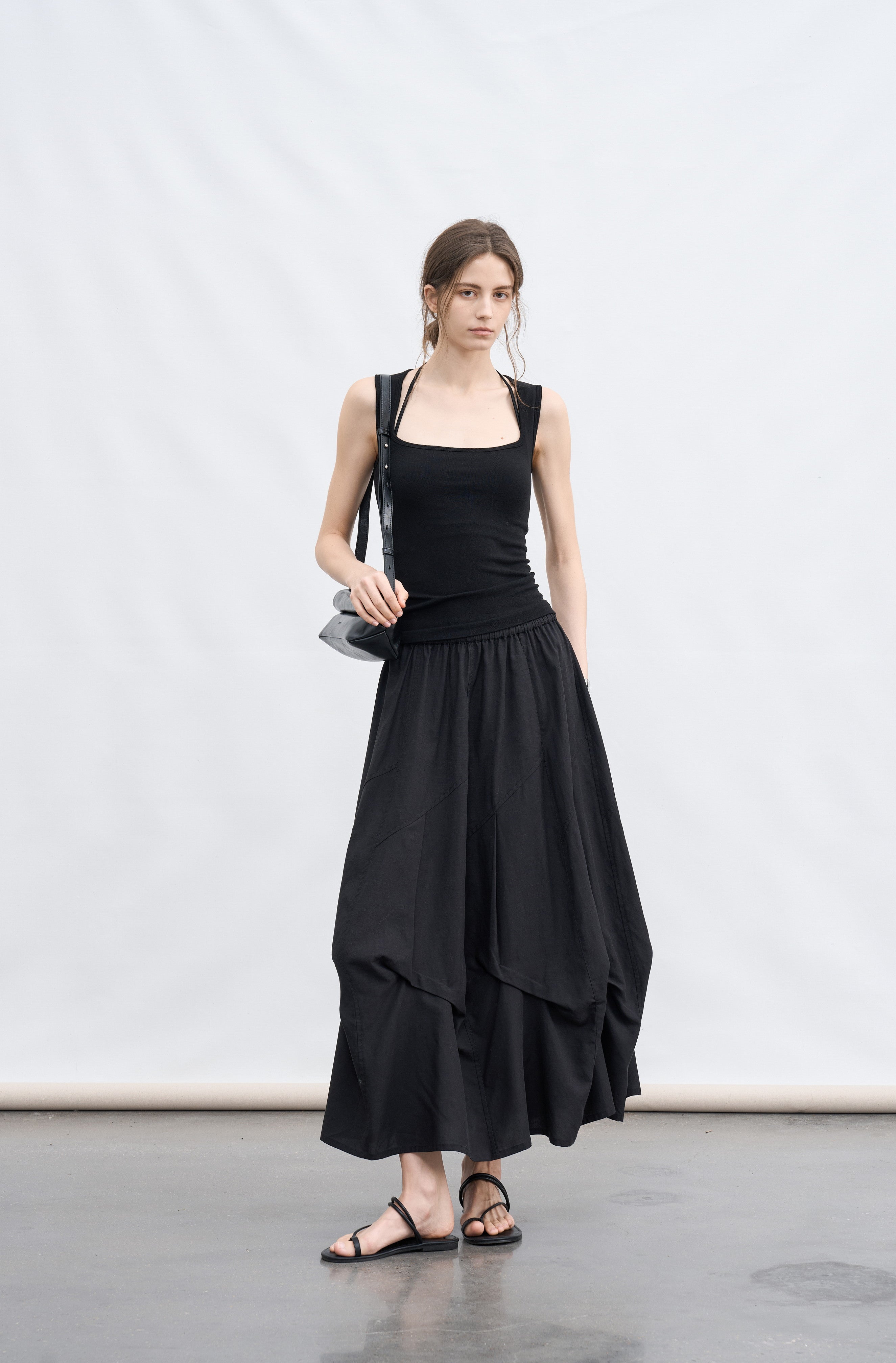 VOLUME TUCK PUFF SKIRT